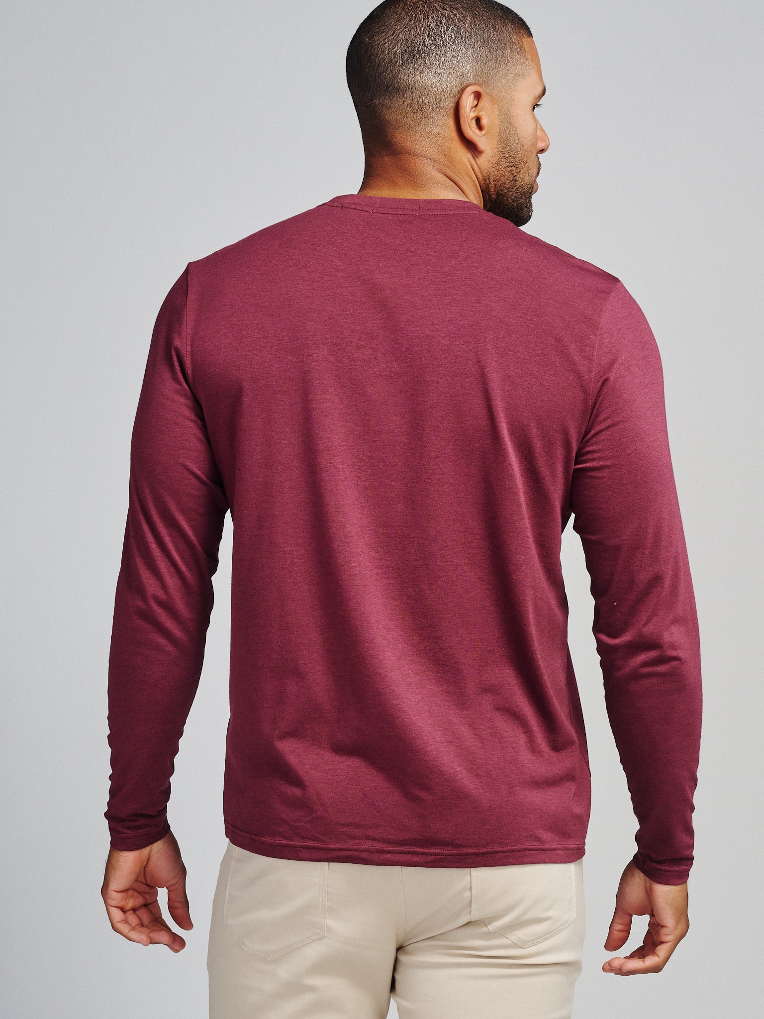 Pimaluxe Long Sleeve T-Shirt tasc Performance (Wineberry)