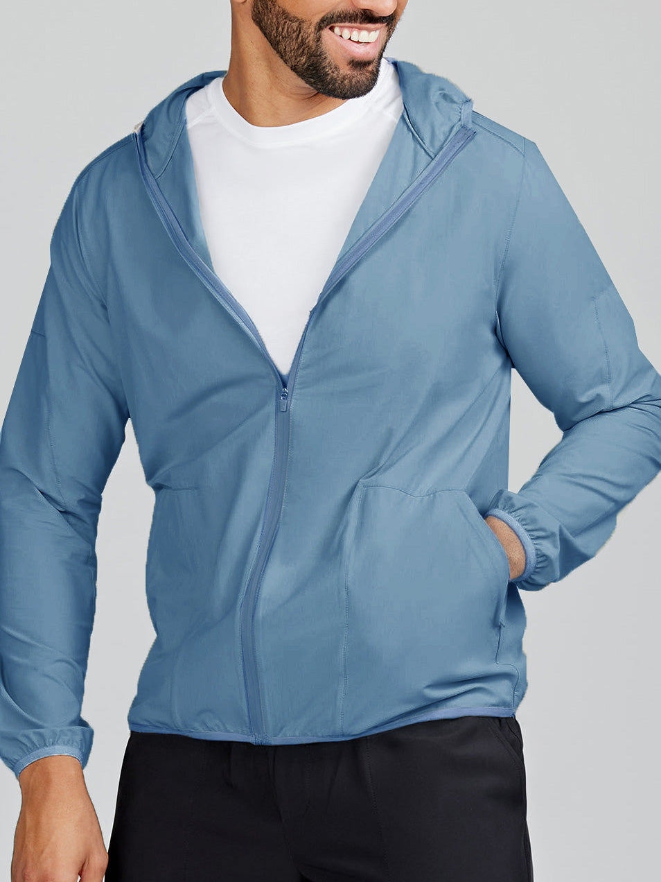 Swift Lightweight Hooded Windbreaker Jacket Dusk – tasc Performance