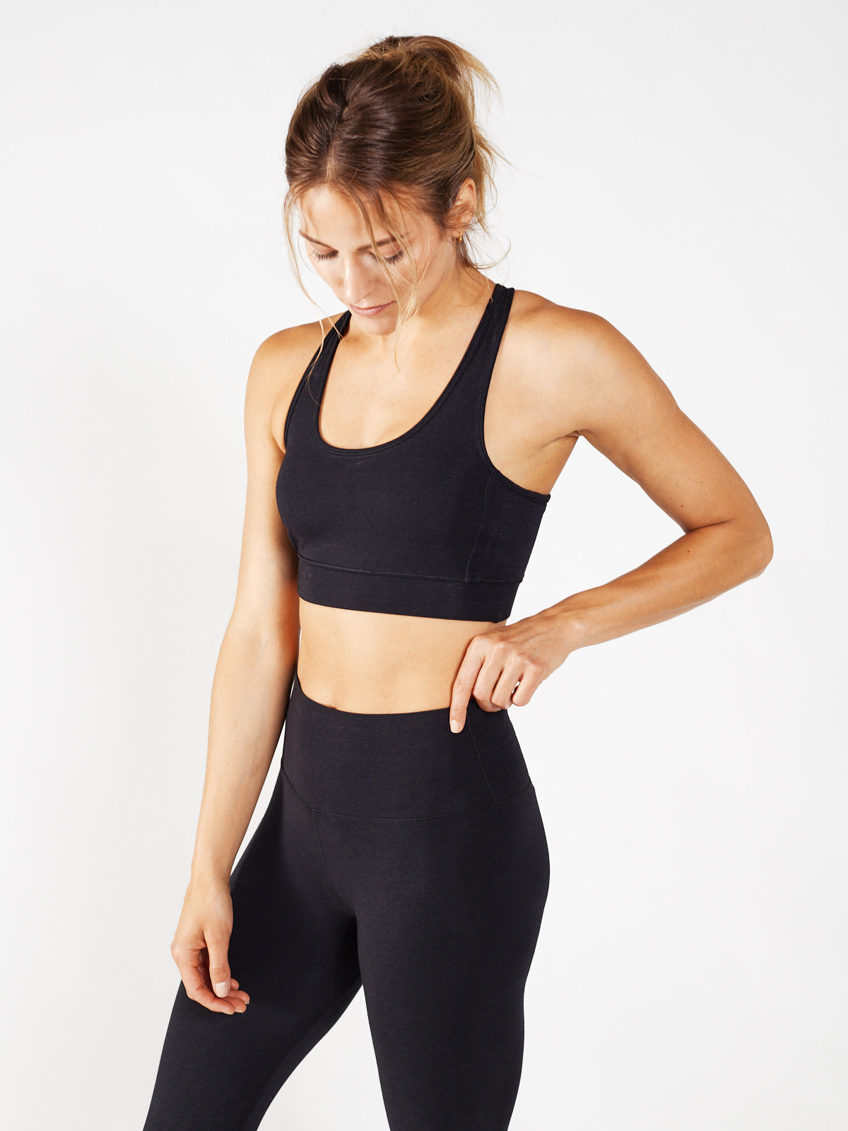 Women's - Fitted Fit Sport Bras or Leggings or Pants or Vests in Black or  White or Yellow or Blue for Training or Running