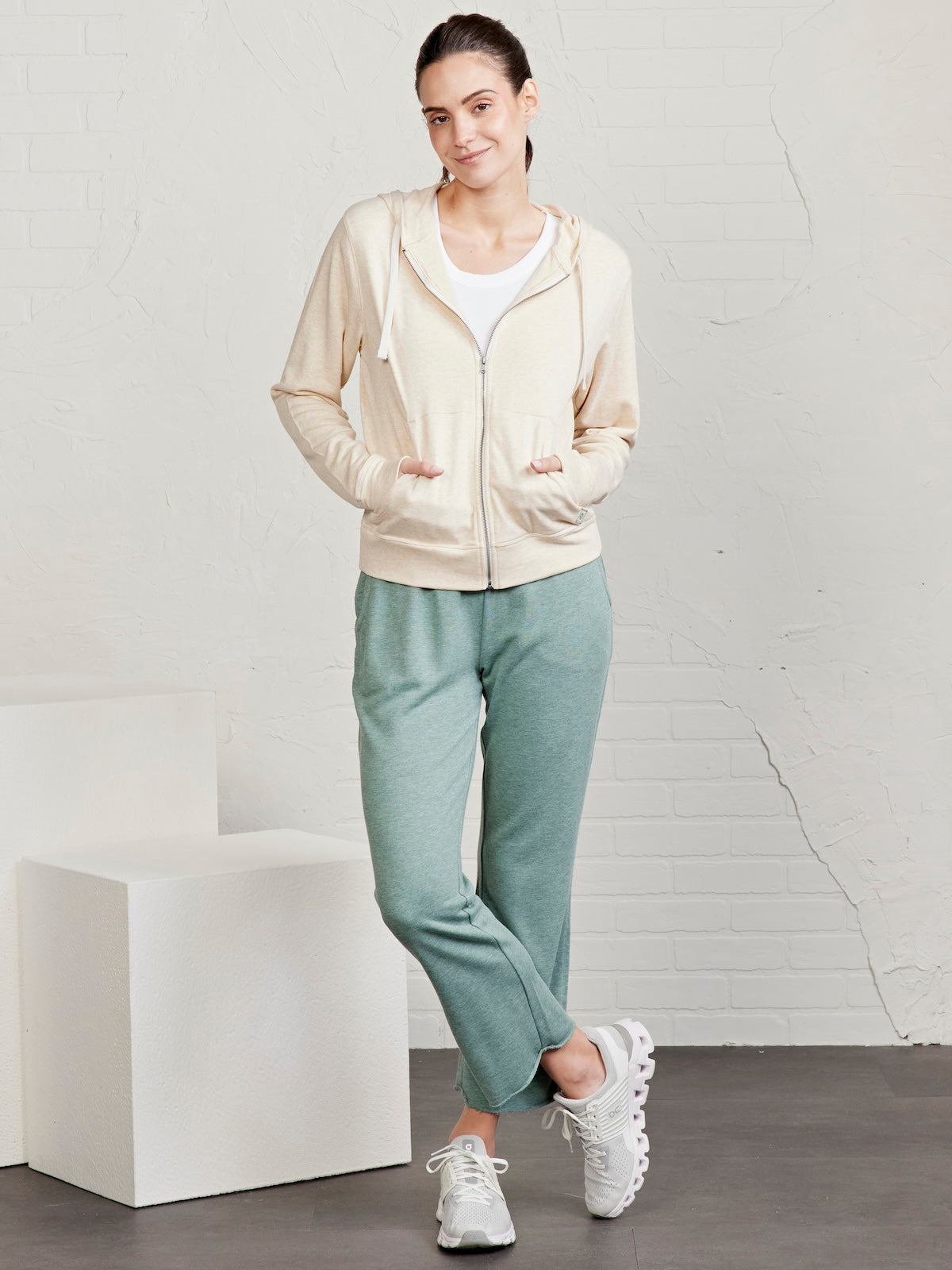 Stadium Frech Terry Full Zip Hoodie - tasc Performance (BirchHeather)