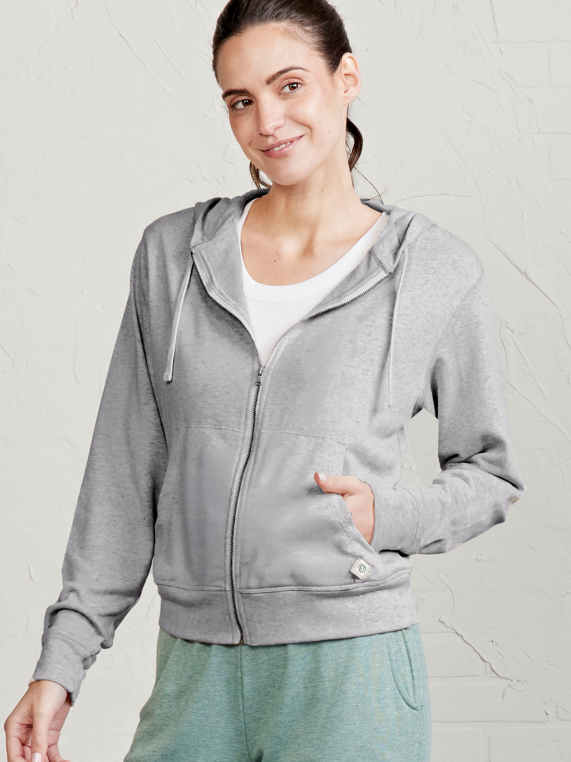 Stadium Frech Terry Full Zip Hoodie - tasc Performance (HeatherGray)