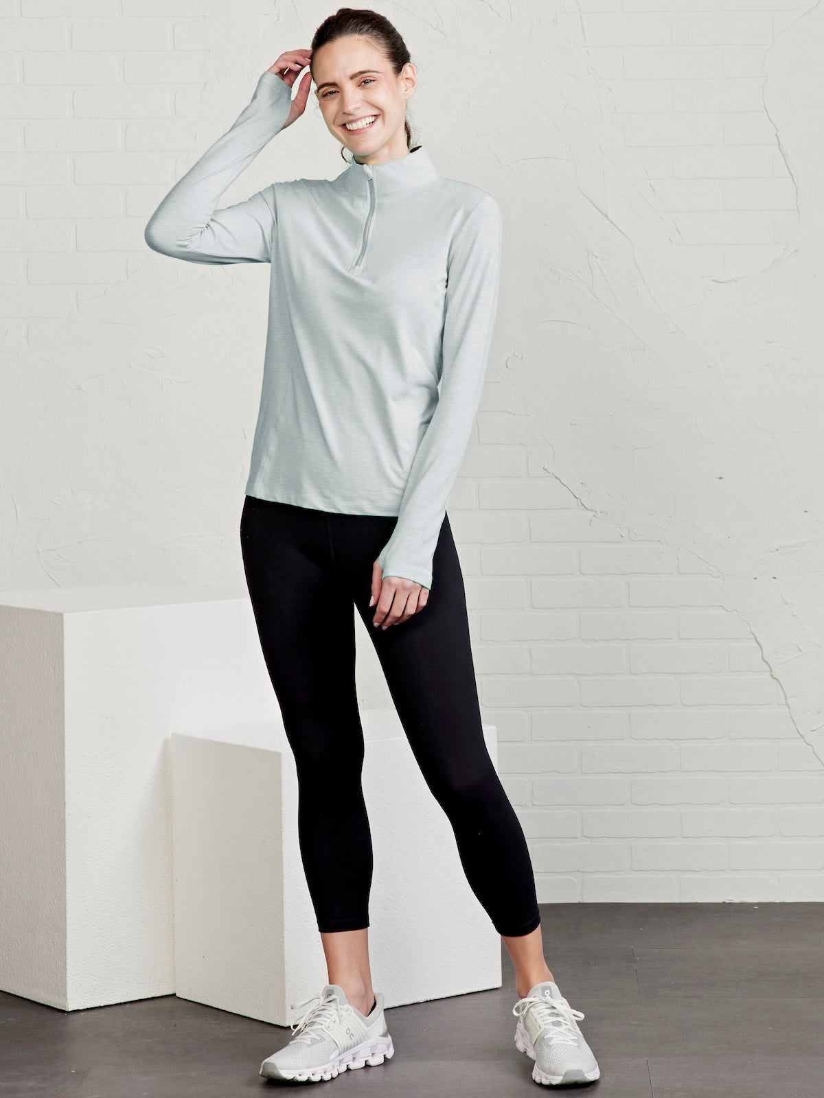 Recess Quarter Zip - tasc Performance (PerfectGrayHeather)