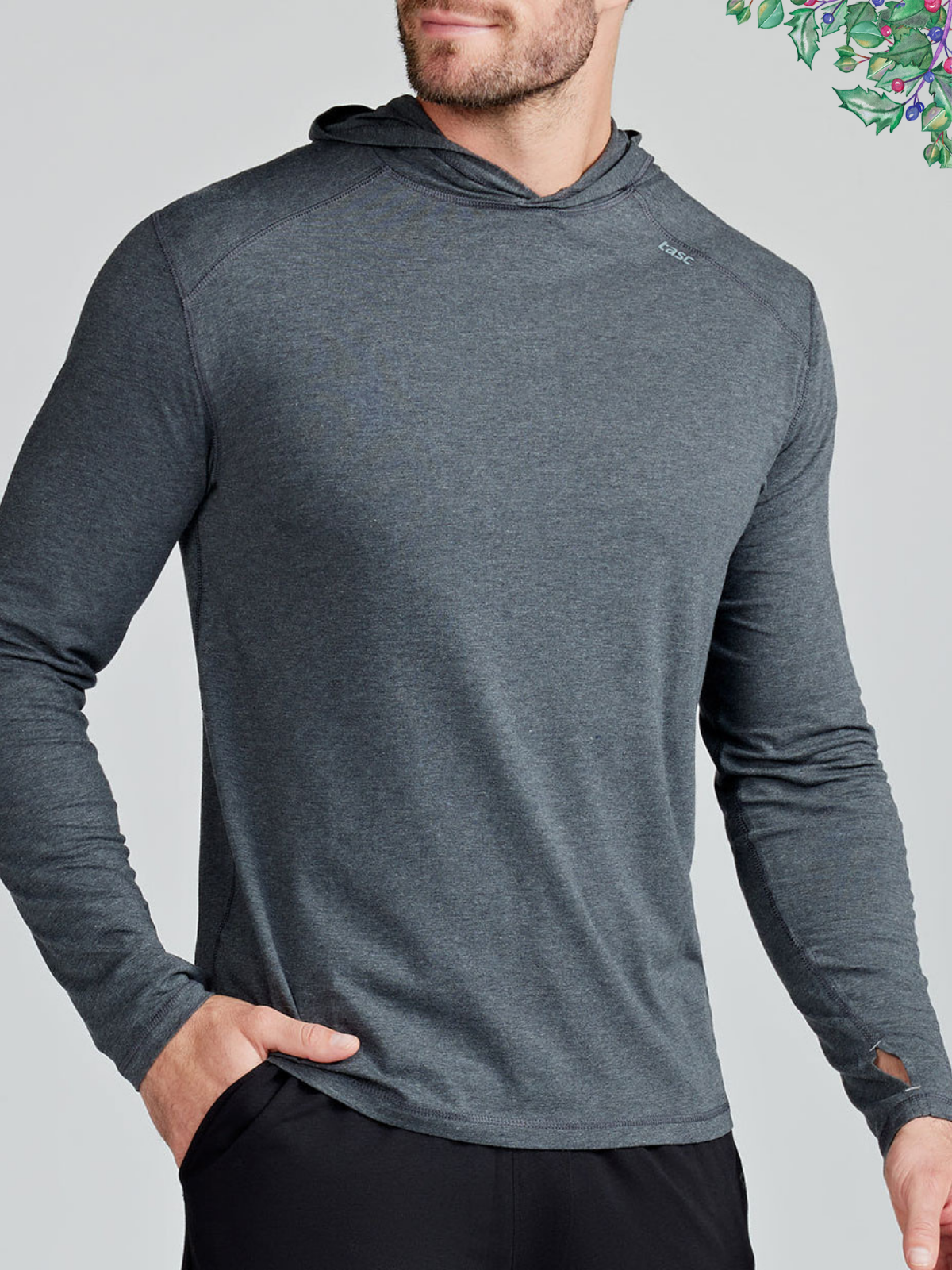 Carrollton LS Hood - tasc Performance (IronHeather)