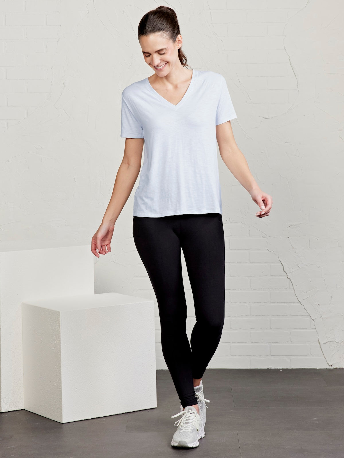 All Day V-Neck T-Shirt - tasc Performance (Frost)