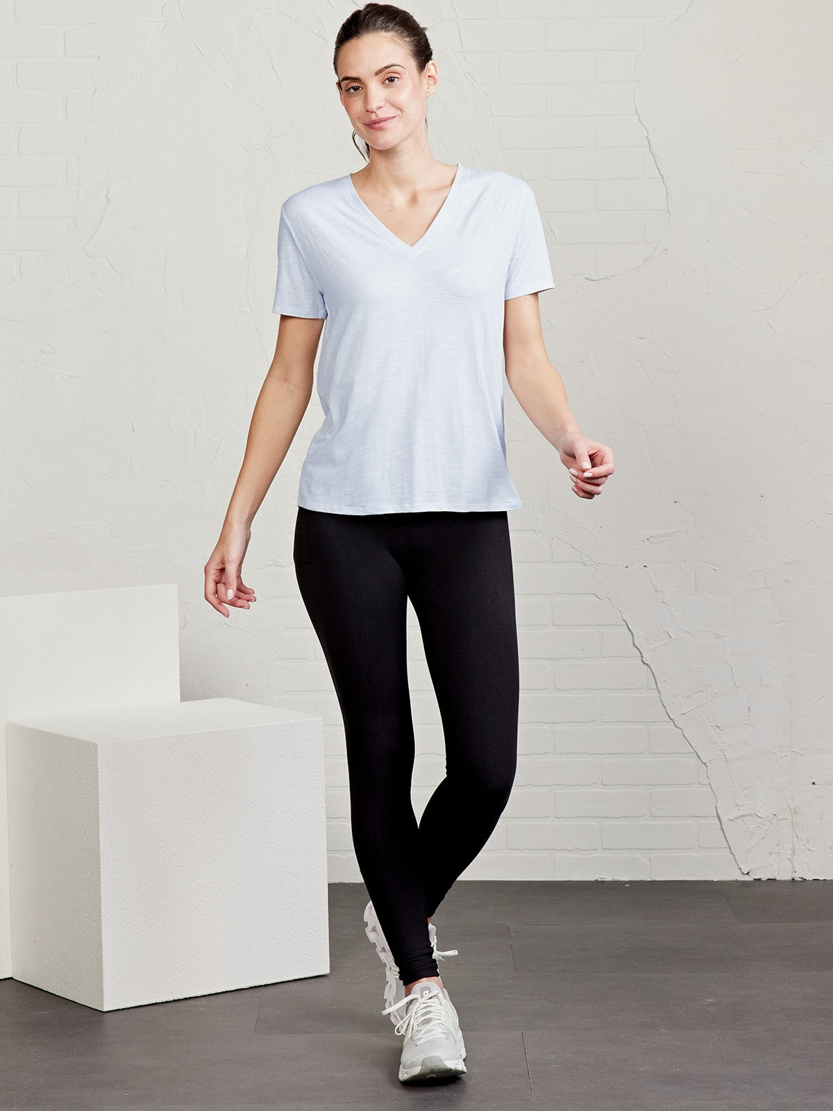 All Day V-Neck T-Shirt - tasc Performance (Frost)