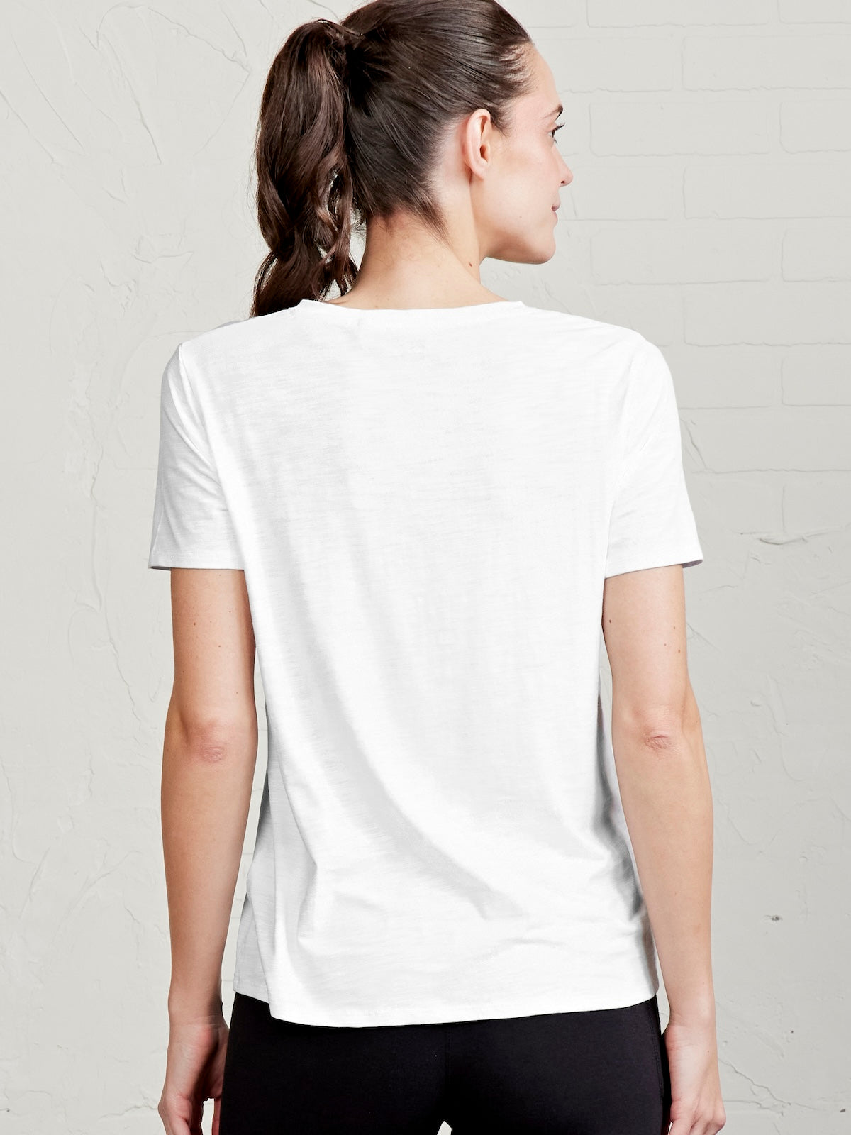 All Day V-Neck T-Shirt tasc Performance (White)