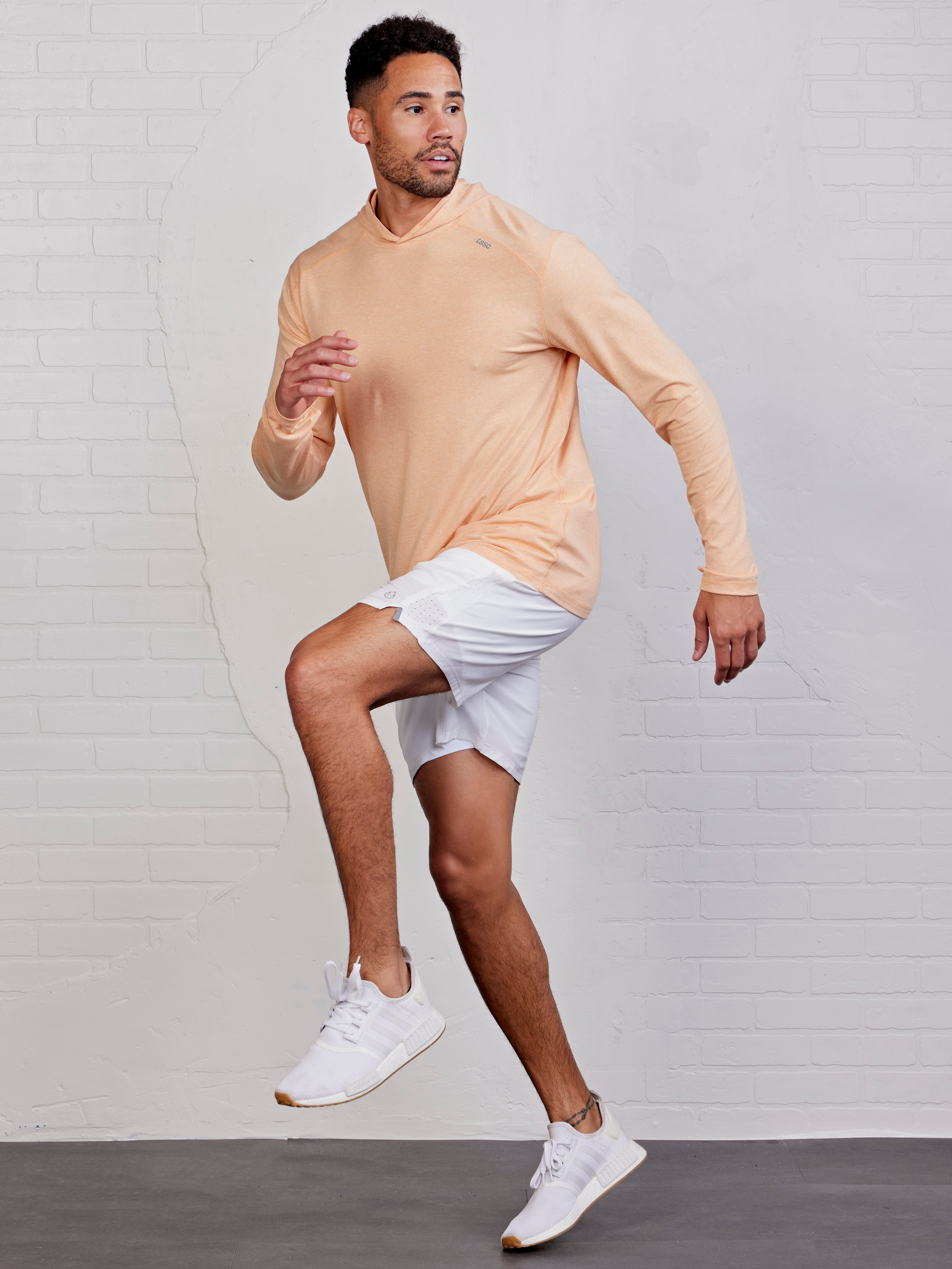 Carrollton Lightweight Hoodie - Jaspe Papaya – tasc Performance