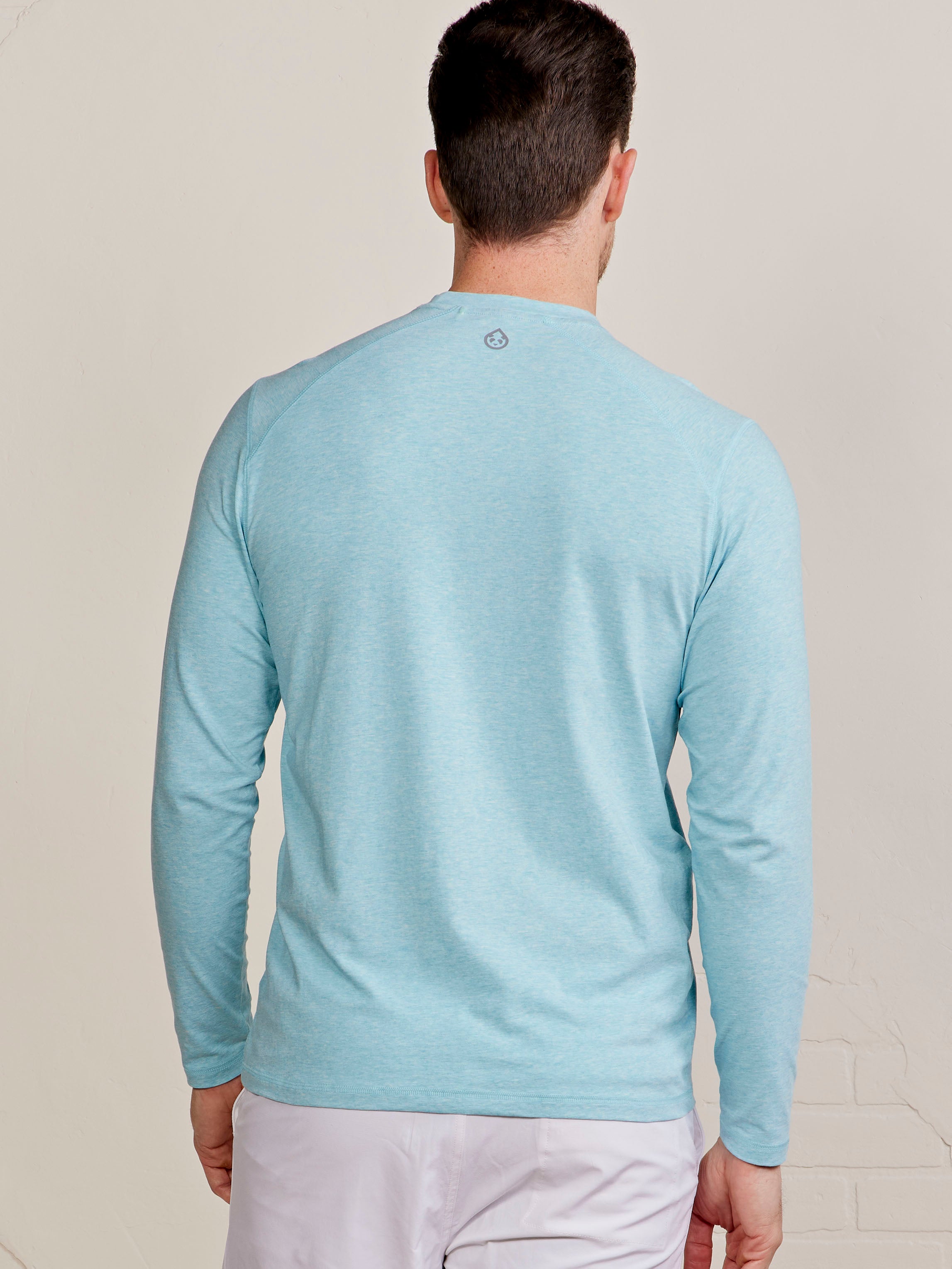 Carrollton Long Sleeve Fitness T-Shirt Waterfall Heather – tasc