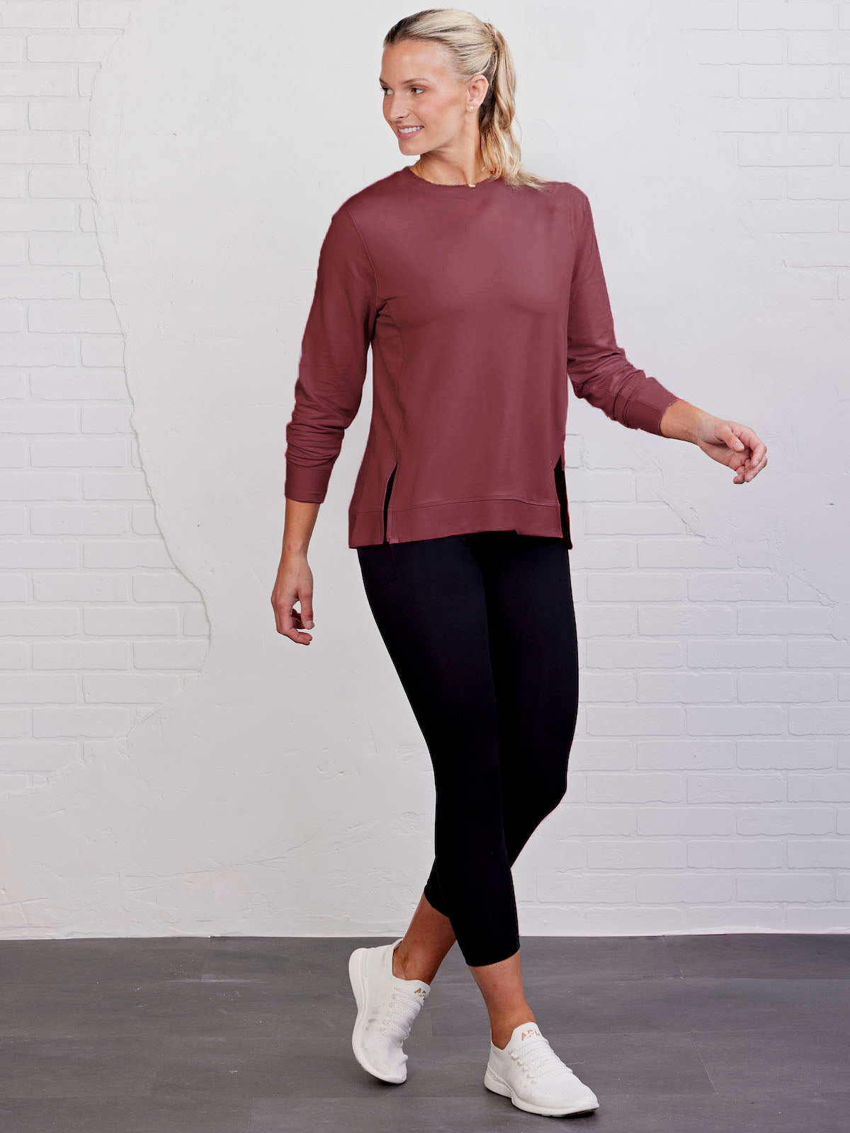 Riverwalk Sweatshirt - tasc Performance (Maroon)