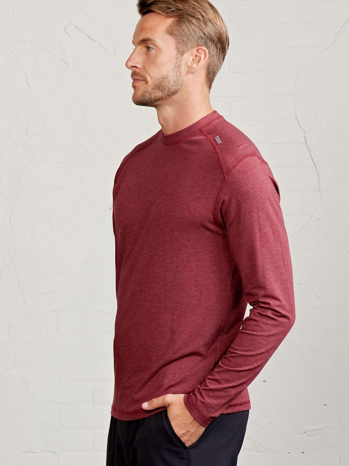 Carrollton Long Sleeve Fitness T-Shirt - tasc Performance (BrickHeather)