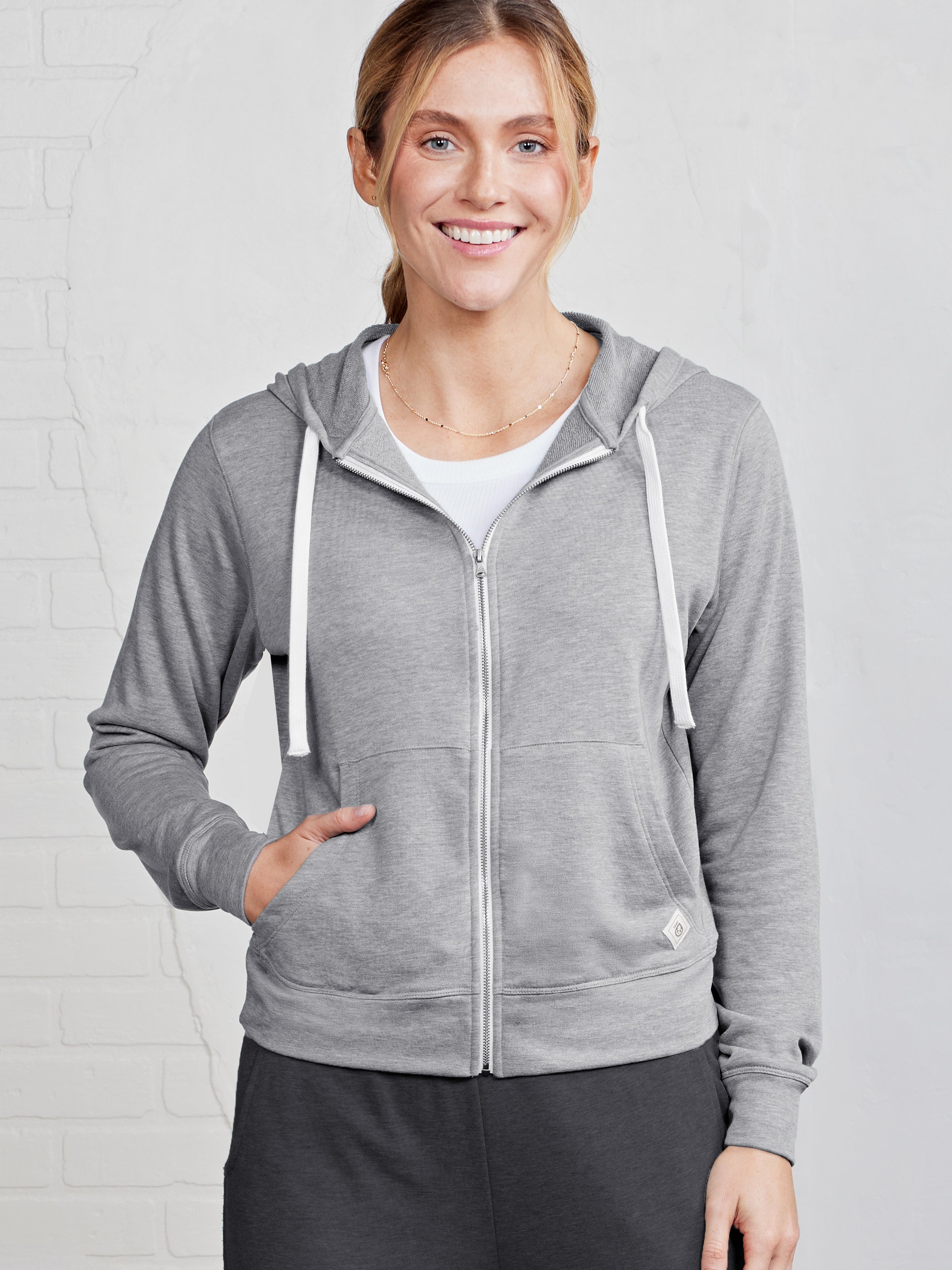 Stadium Frech Terry Full Zip Hoodie - tasc Performance (HeatherGray)