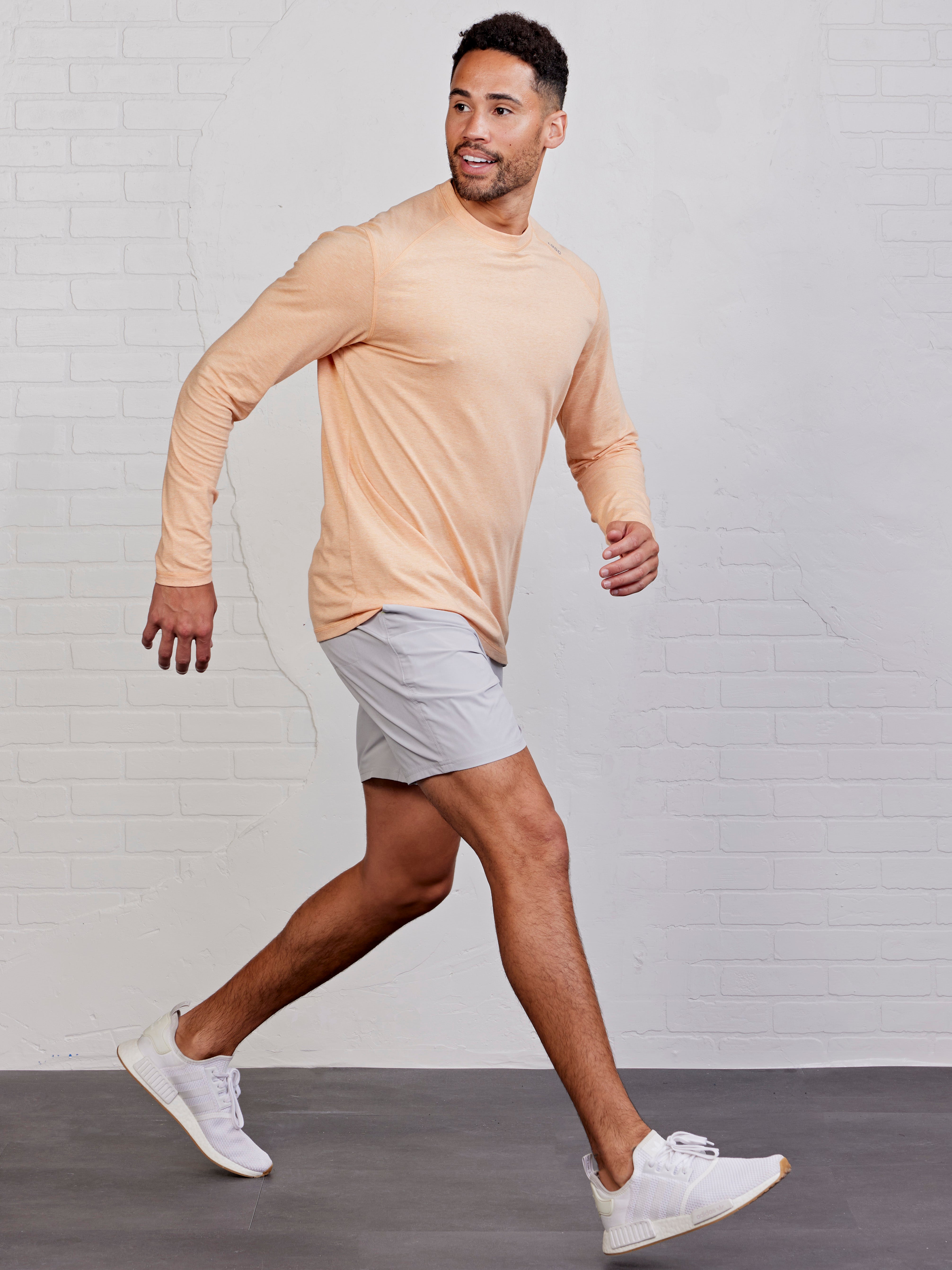 Carrollton Long Sleeve Fitness T-Shirt - Jaspe Papaya – tasc