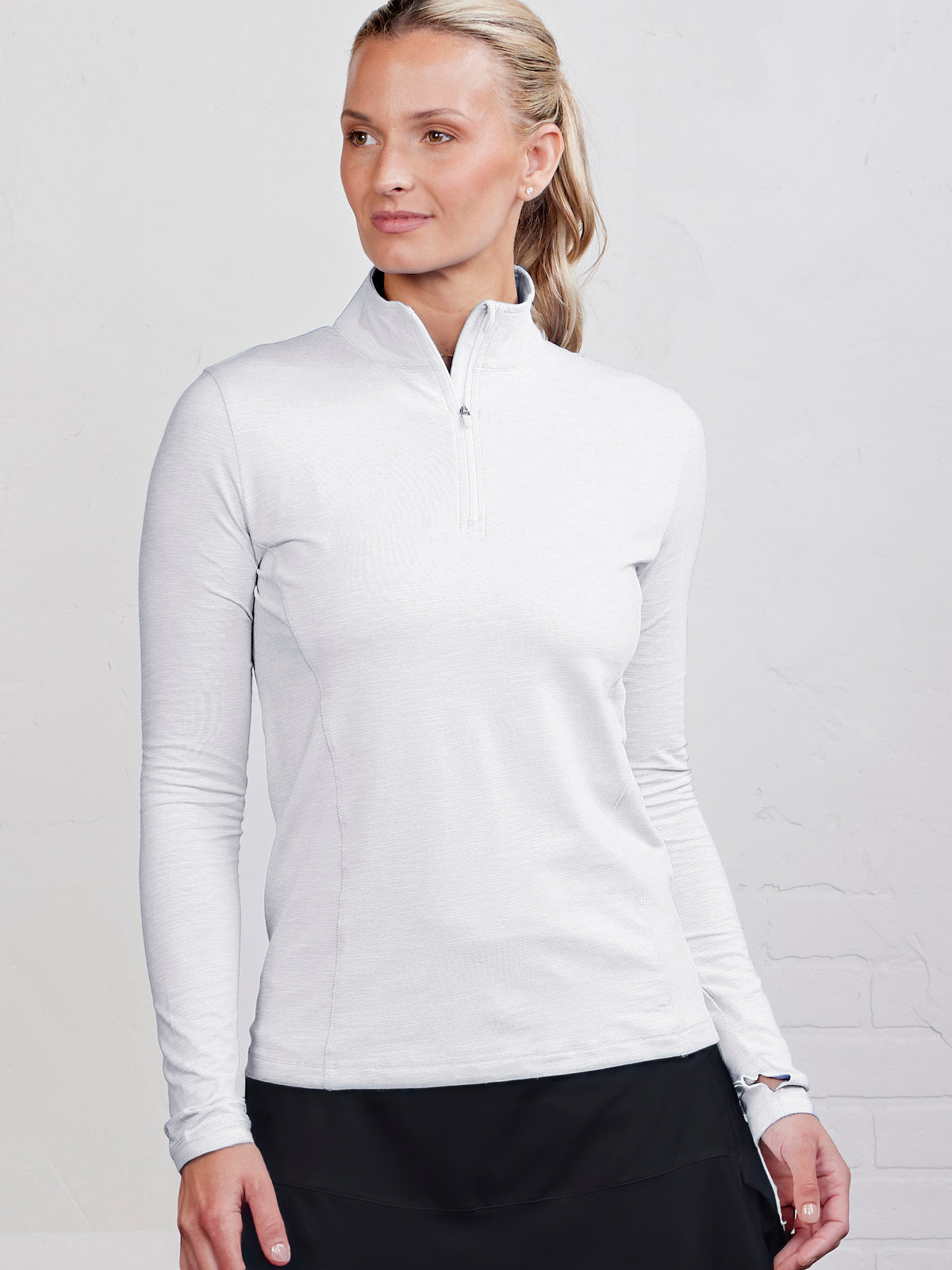 tasc Recess Quarter Zip (White)