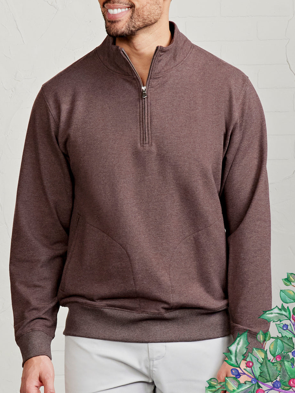 Legacy Heavyweight Fleece 1/4 Zip - tasc Performance (MochaHeather)