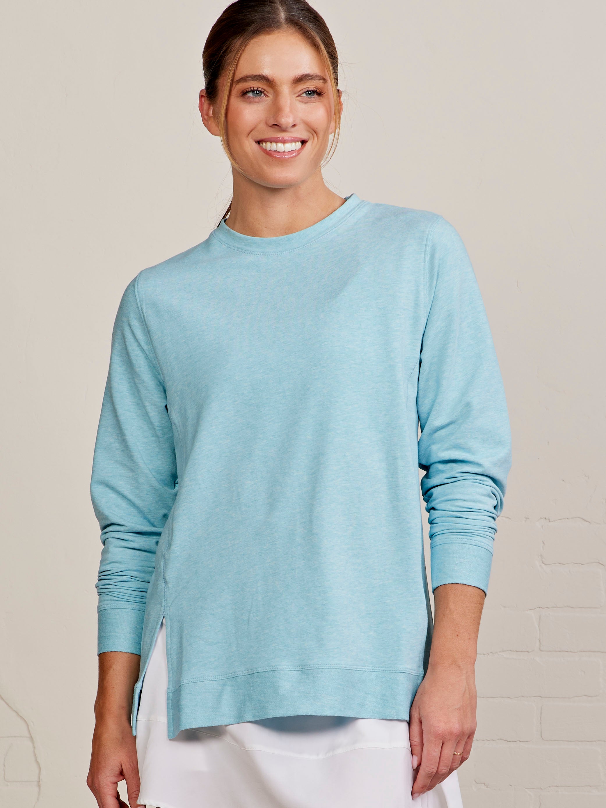 Riverwalk French Terry Sweatshirt 2.0 - tasc Performance (WaterfallHeather)