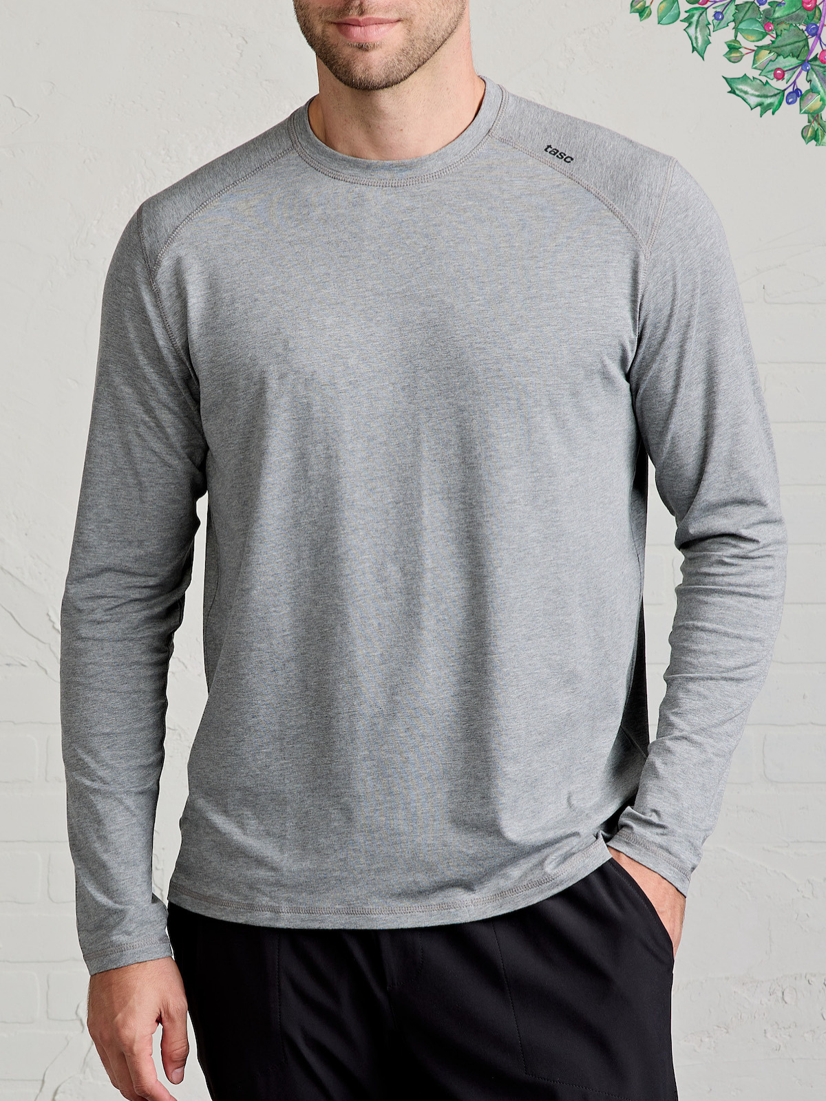 Carrollton Long Sleeve Fitness T-Shirt - tasc Performance (HeatherGray)