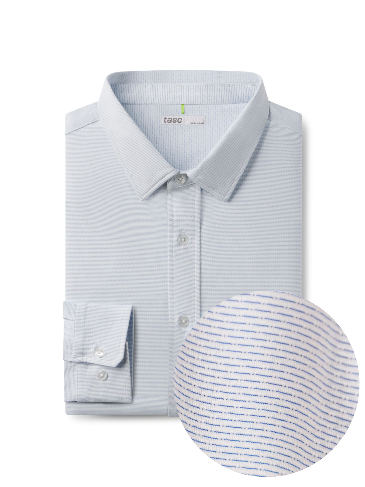 Wayfarer Tailored Fit Performance Button Down - tasc Performance (FrenchBlueDashOxford)