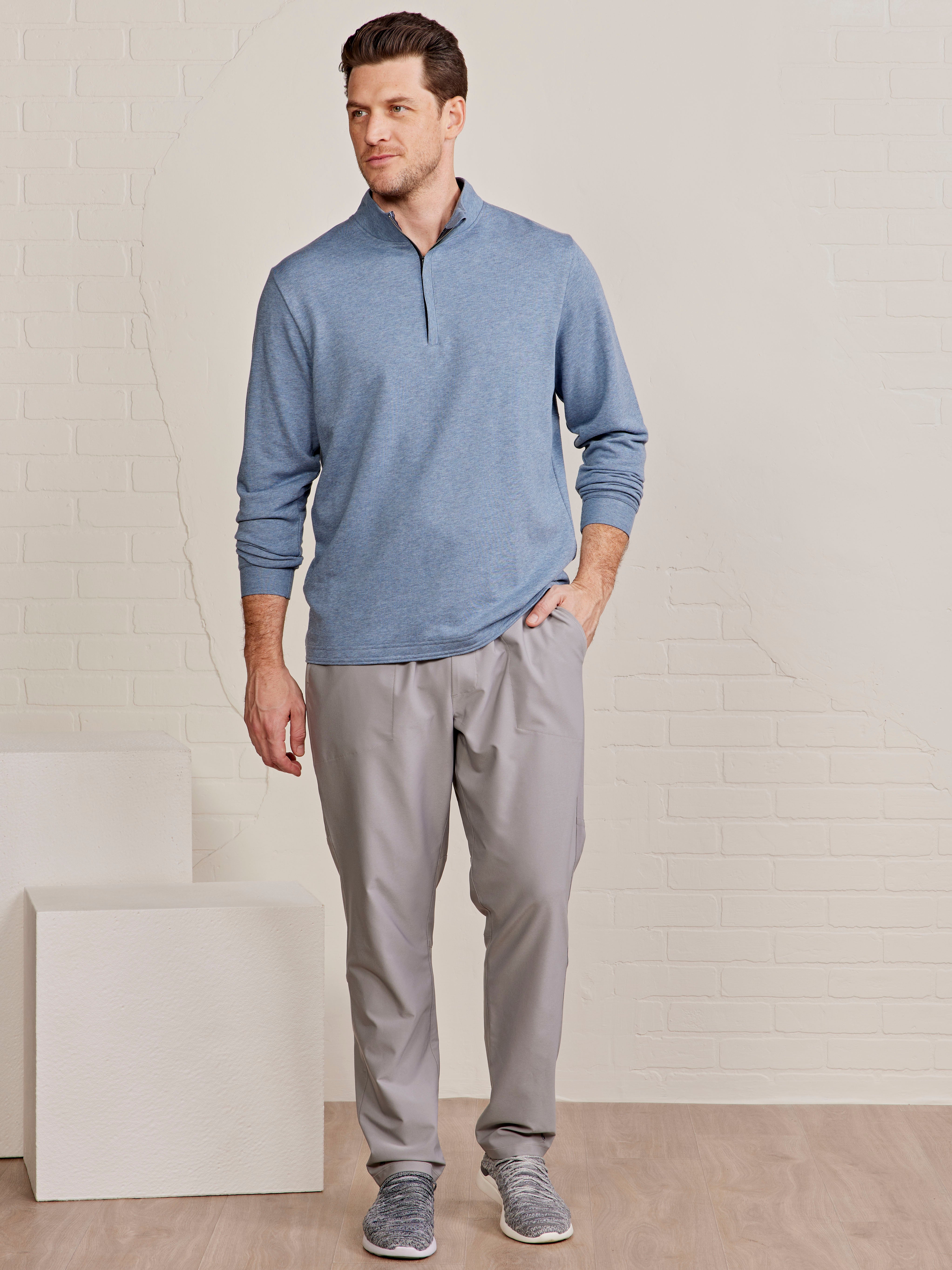 tasc Performance Stadium Quarter Zip (AnchorHeather)