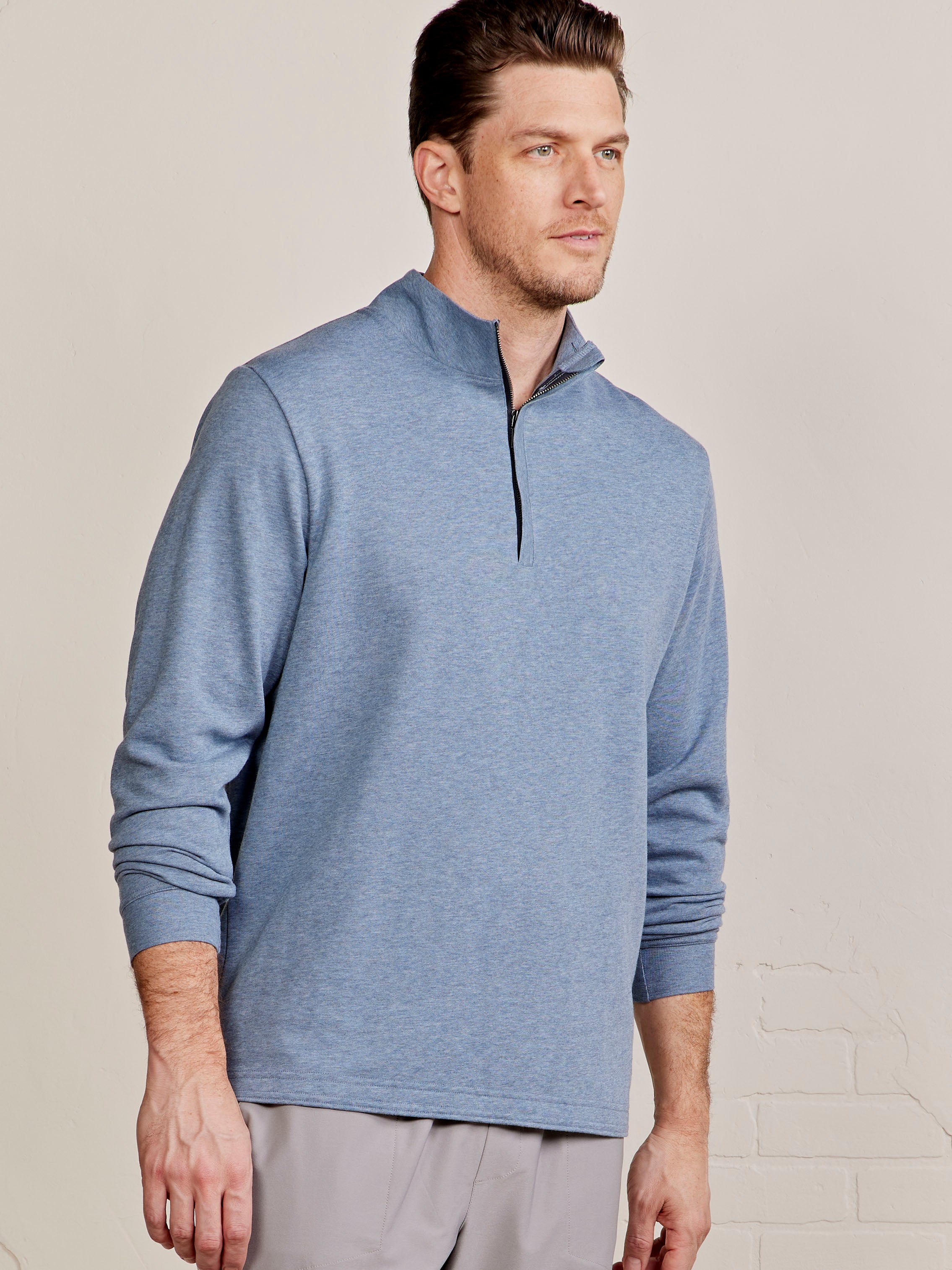 tasc Performance Stadium Quarter Zip (AnchorHeather)