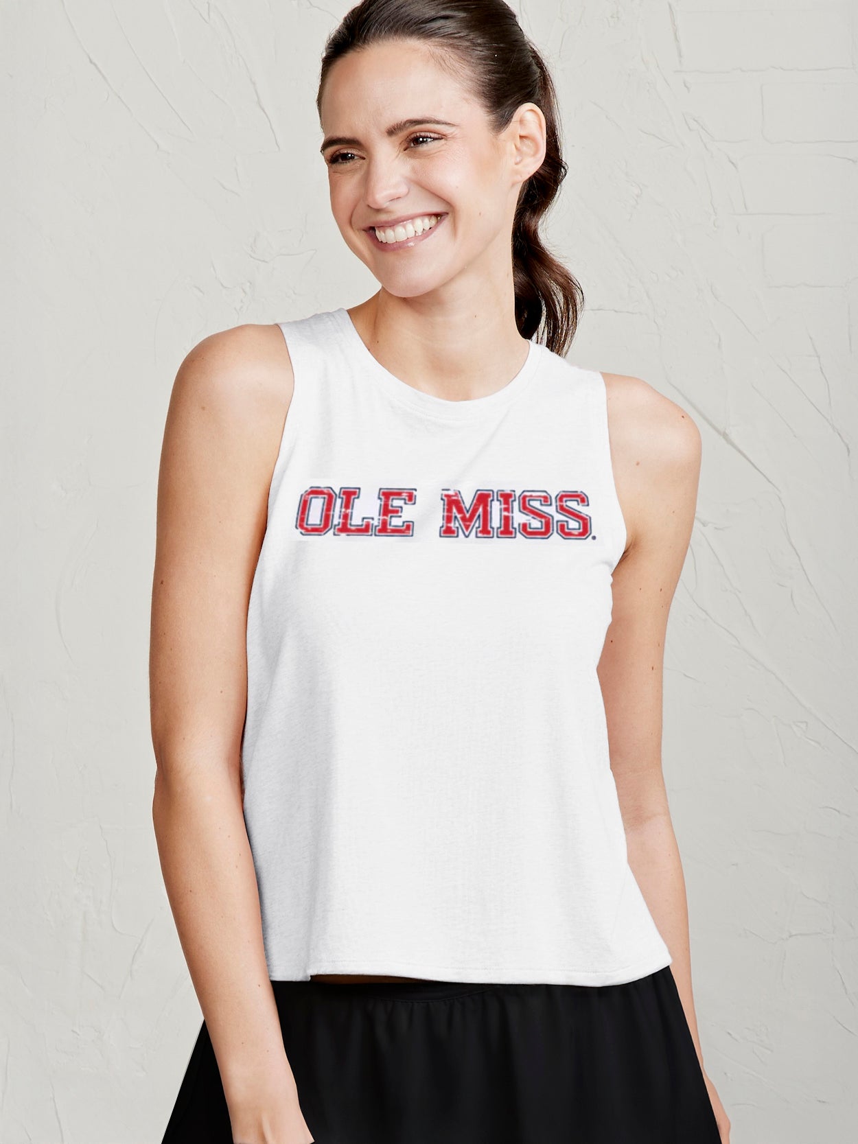 All Day Tank - Ole Miss - tasc Performance (White)