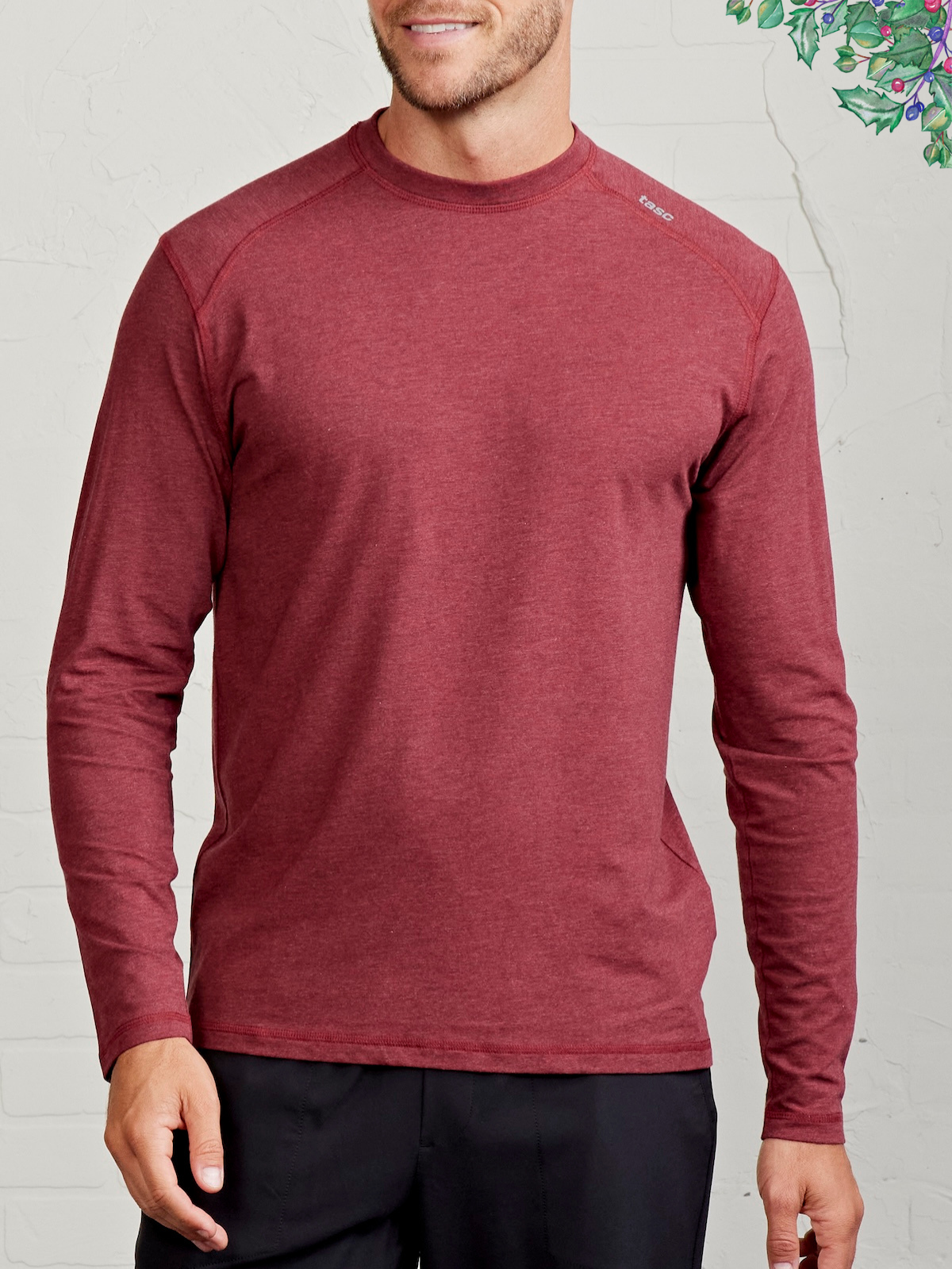 Carrollton Long Sleeve Fitness T-Shirt - tasc Performance (BrickHeather)
