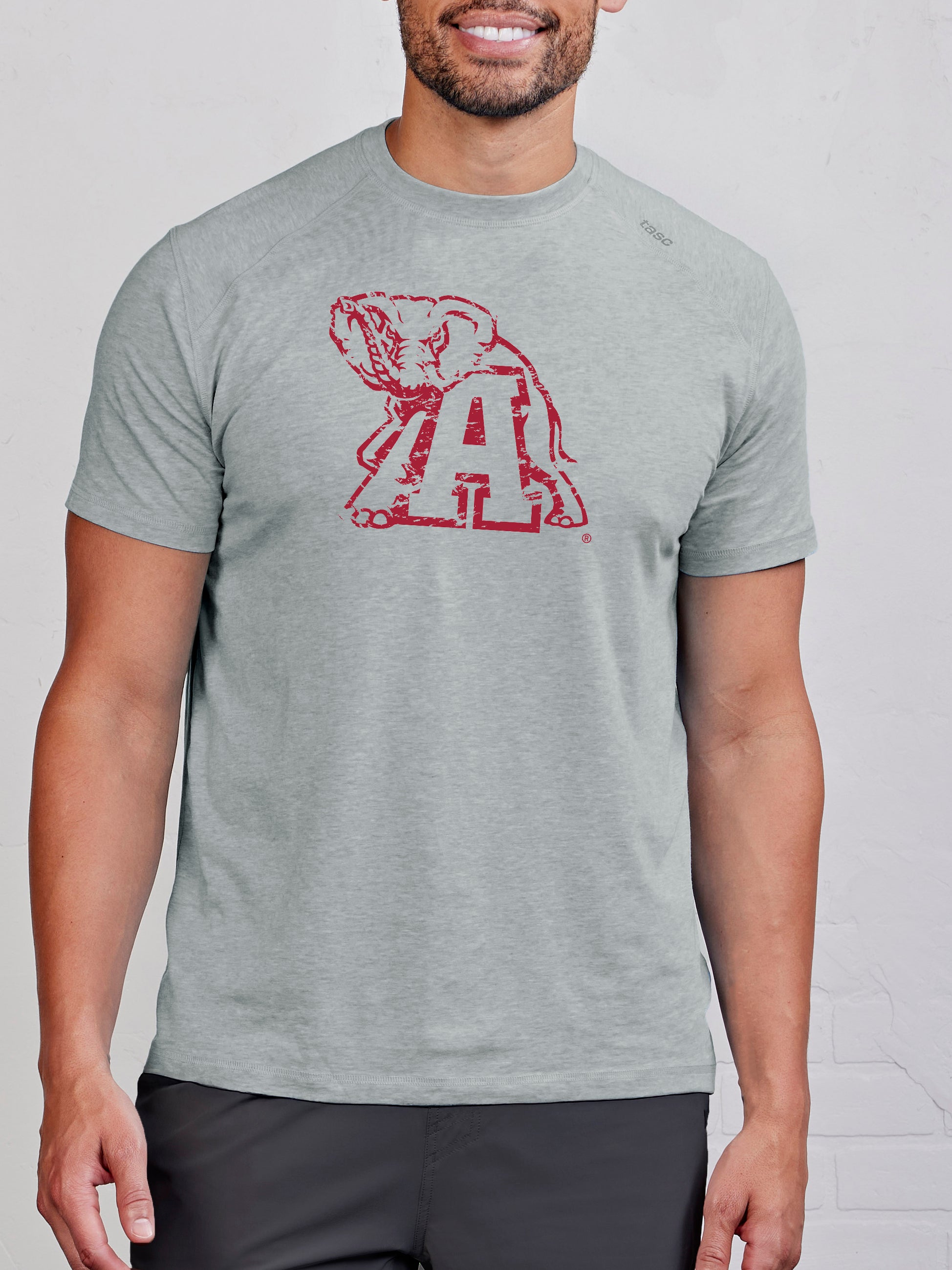 Carrollton Fitness T-Shirt - Alabama - tasc Performance (HeatherGray)