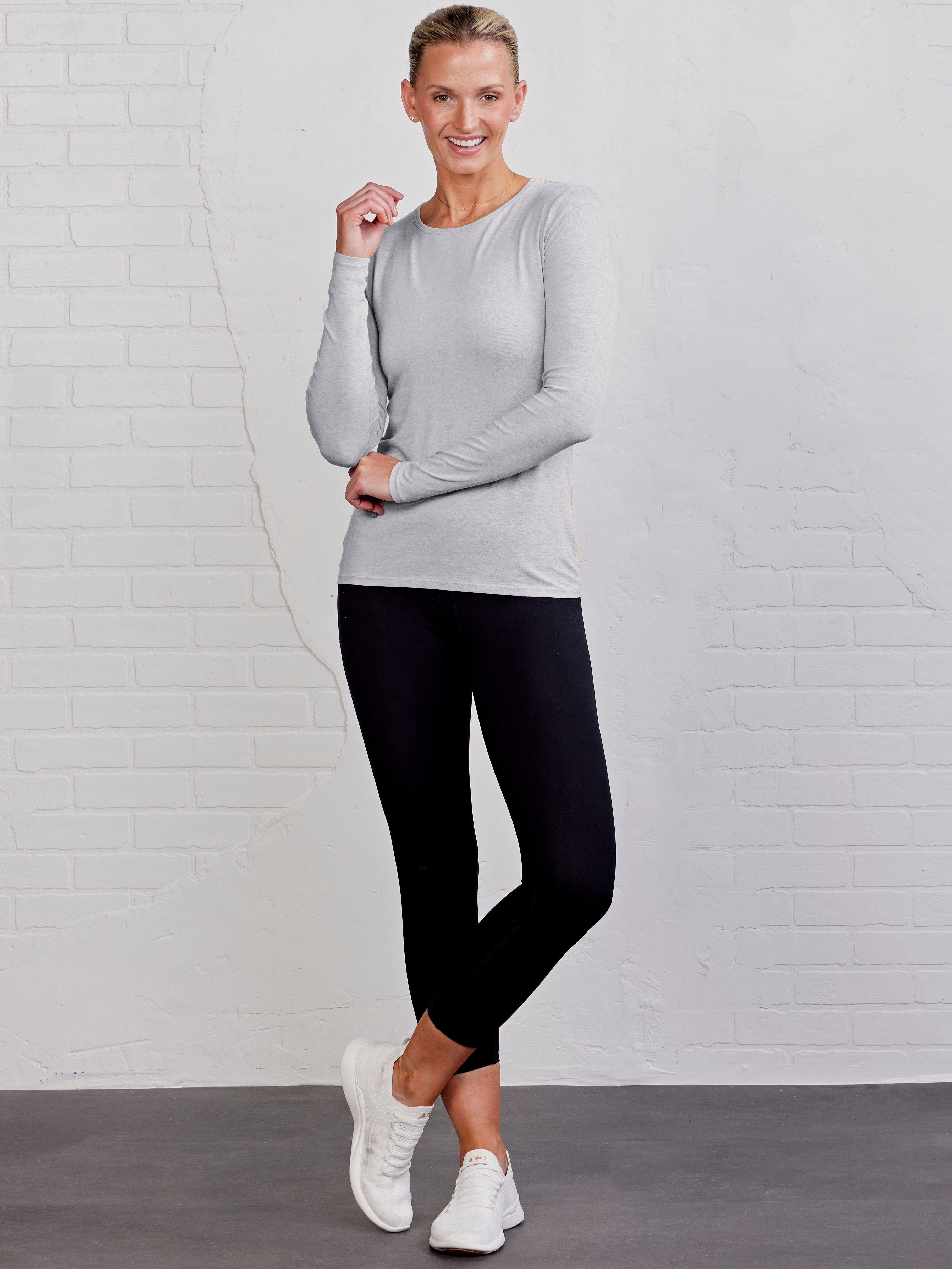 Nola crewneck long sleeve - tasc performance (PerfectGrayHeather)