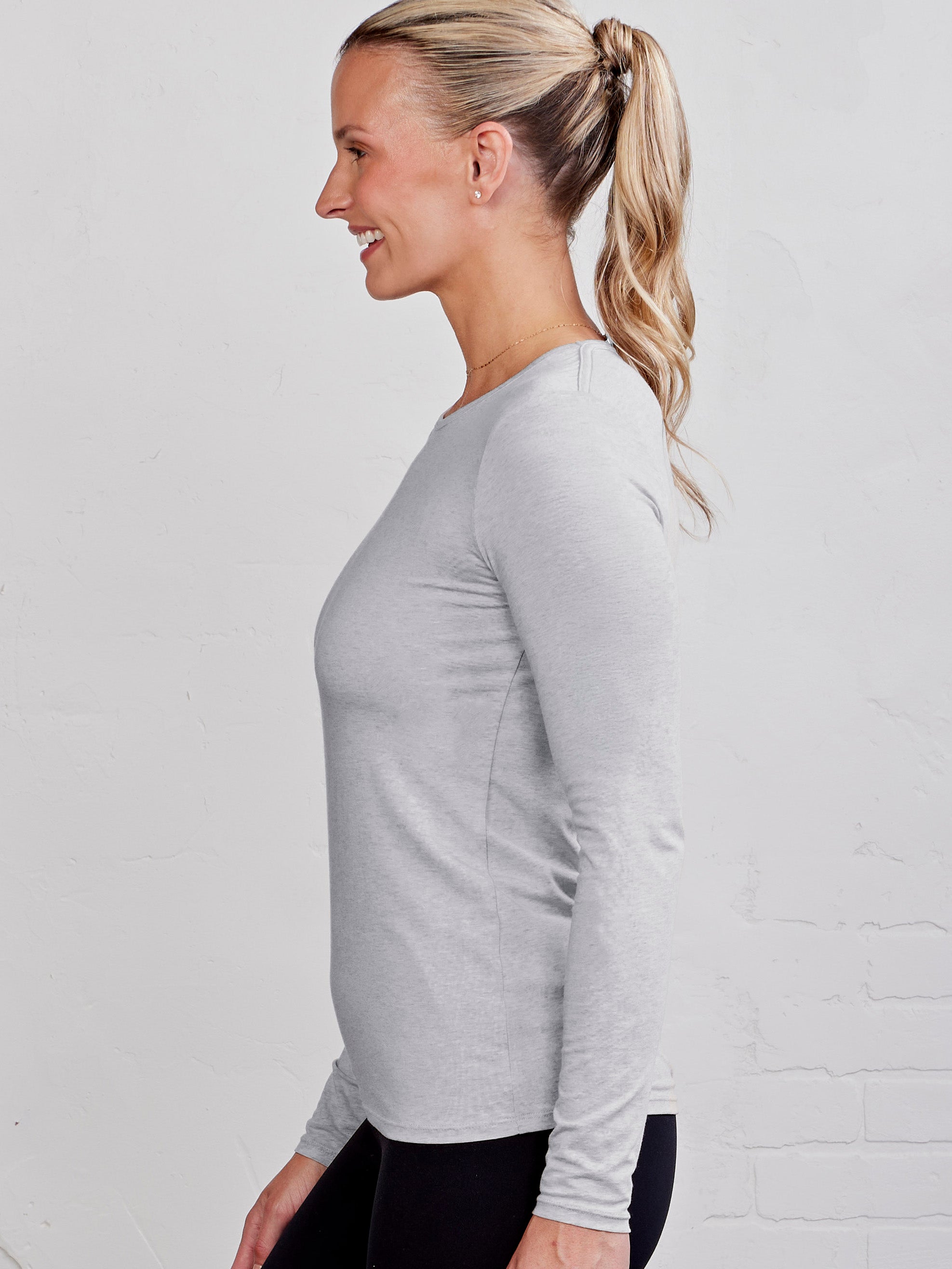 Nola crewneck long sleeve - tasc performance (PerfectGrayHeather)