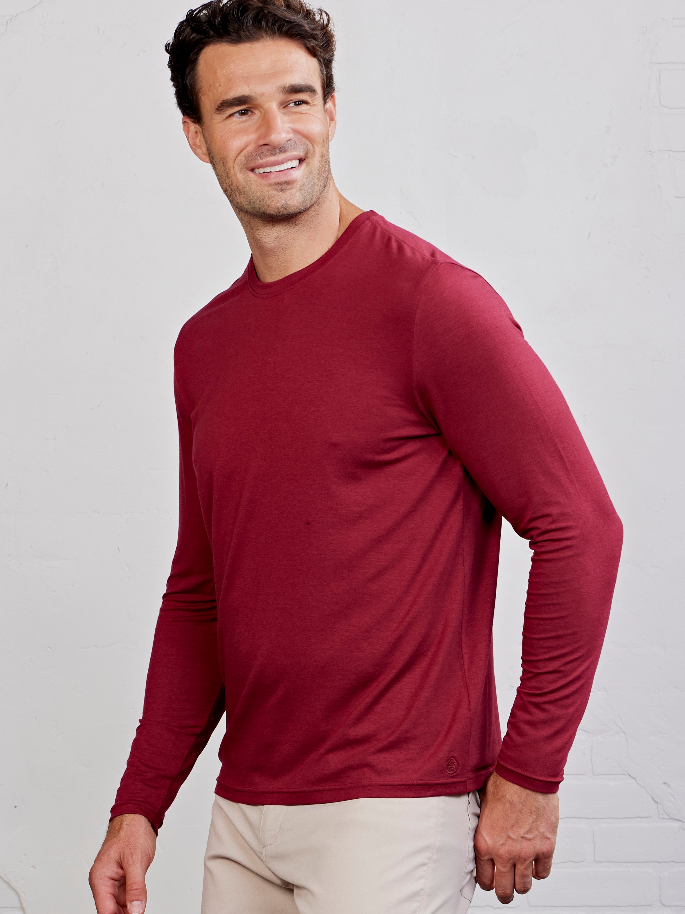 Pimaluxe Long Sleeve T-Shirt - tasc Performance (Cherrywood)
