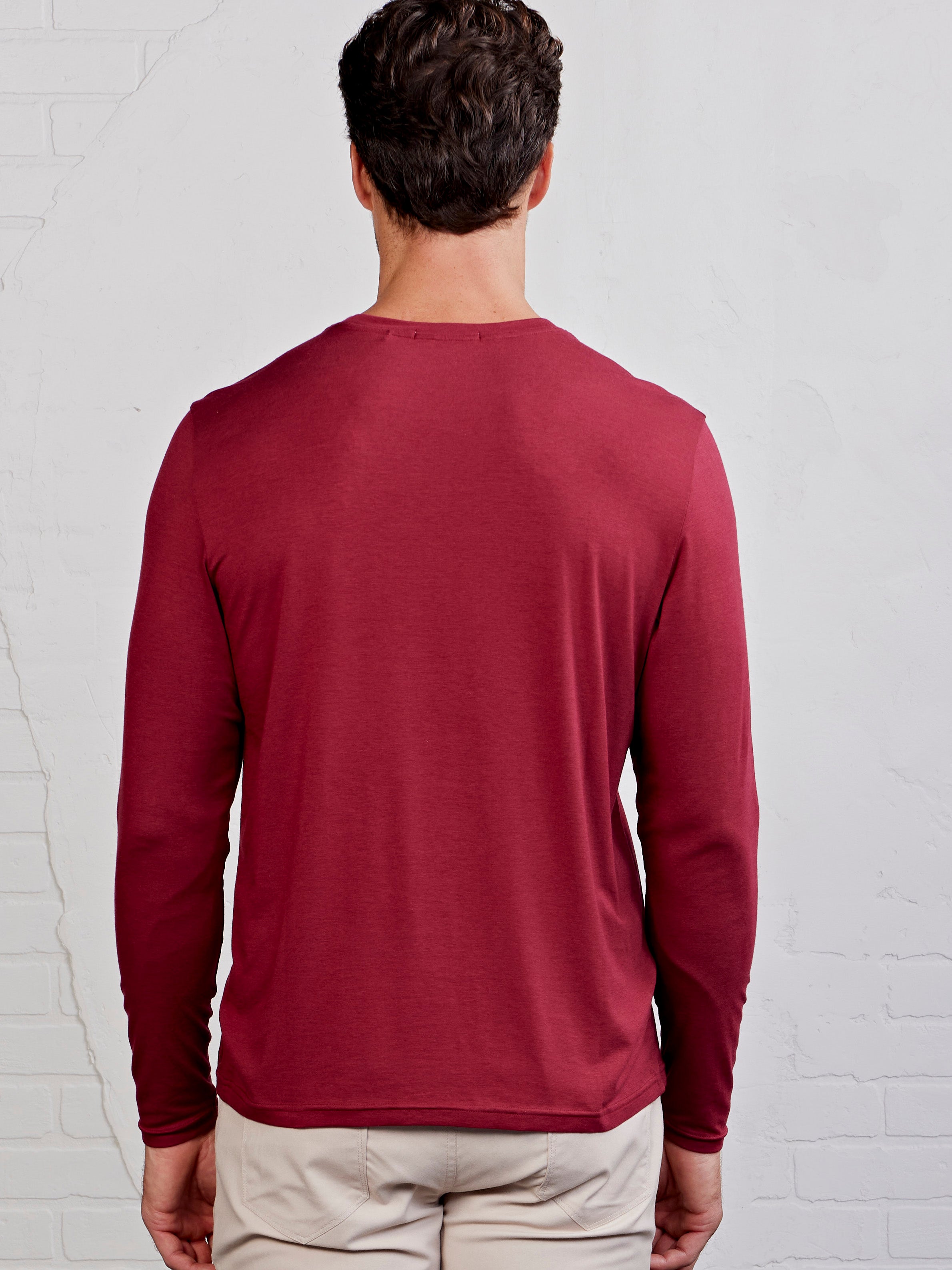Pimaluxe Long Sleeve T-Shirt - tasc Performance (Cherrywood)
