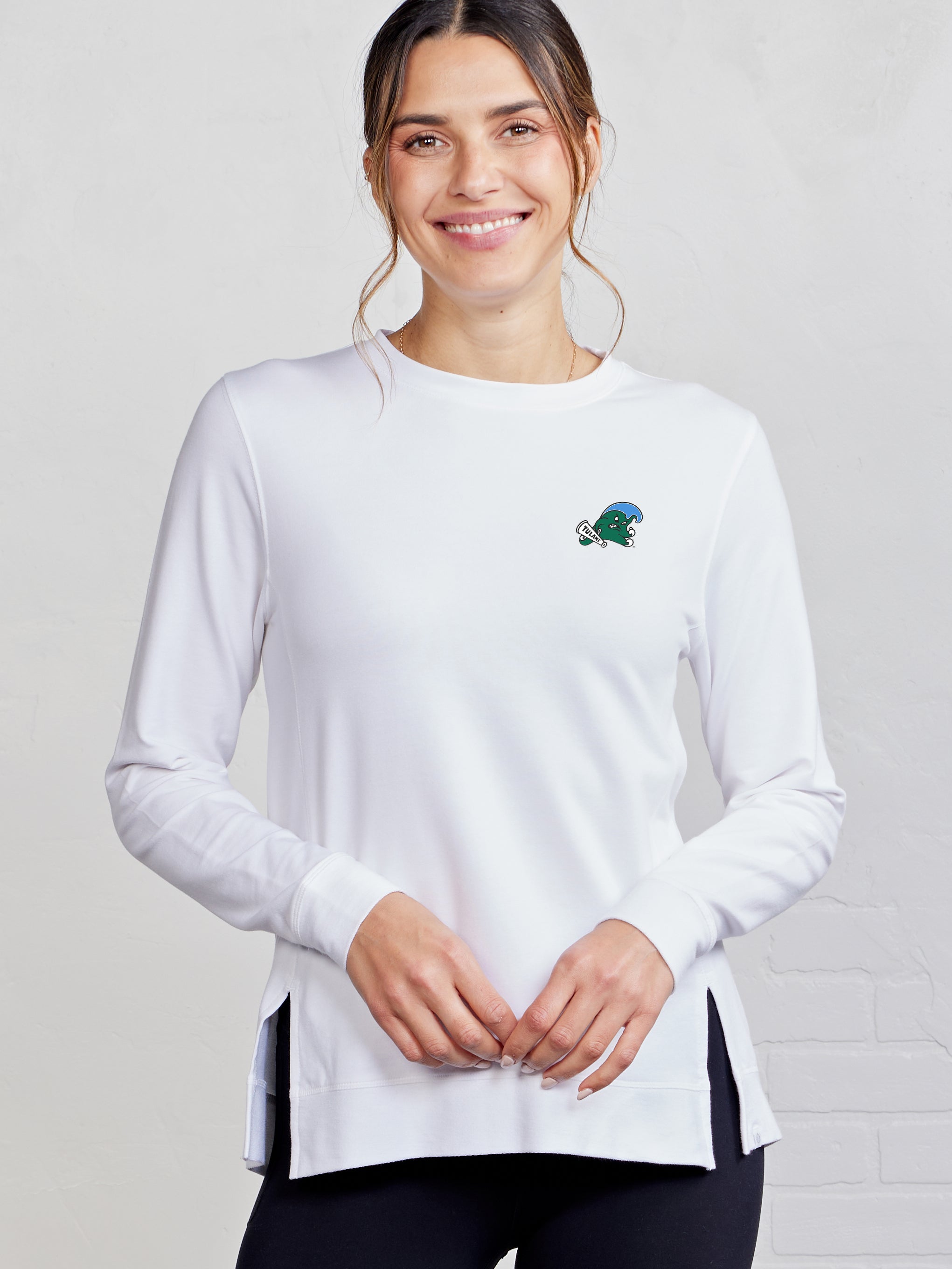 Riverwalk Sweatshirt 2.0 - Tulane tasc Performance (White)
