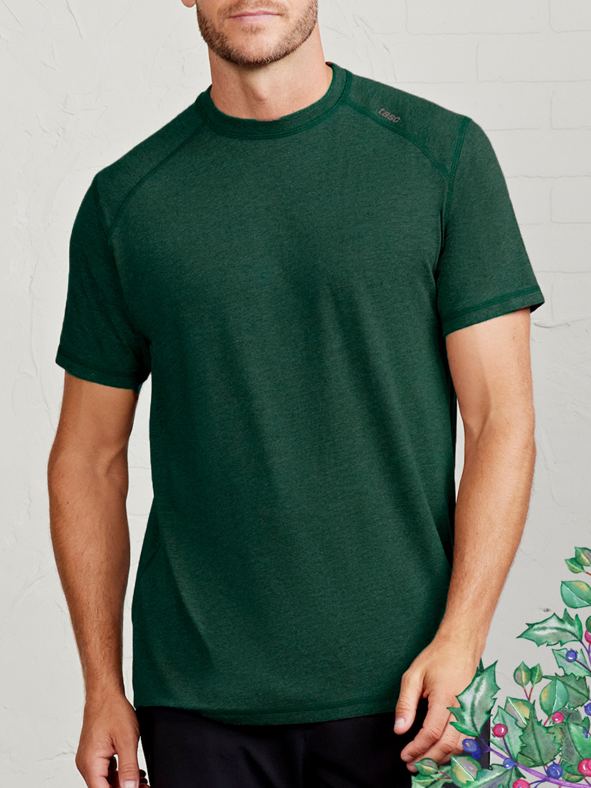 Carrollton Fitness T-Shirt - tasc Performance (SpruceHeather)