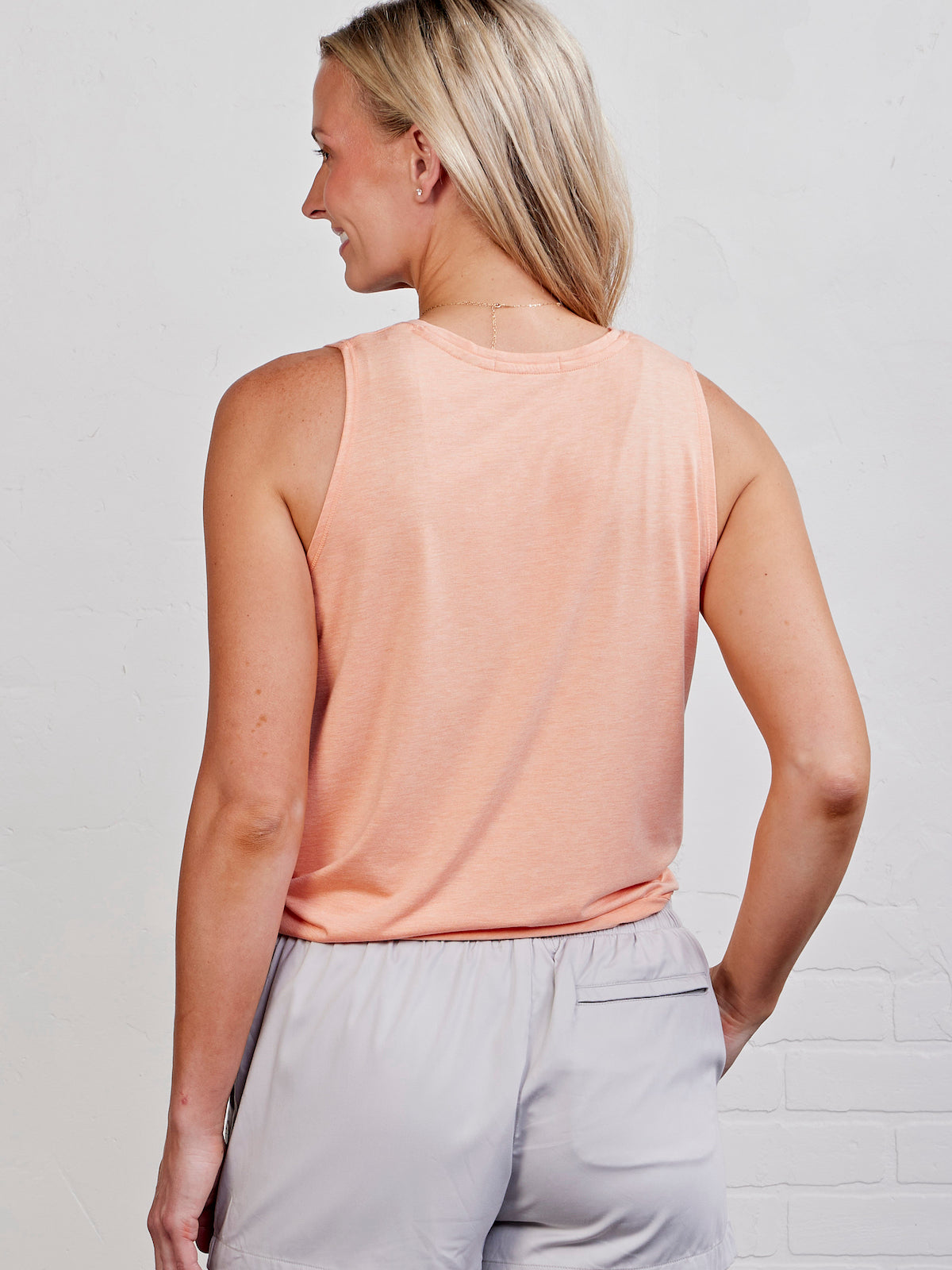 Villa Side Tie Tank tasc Performance (SunriseHeather)