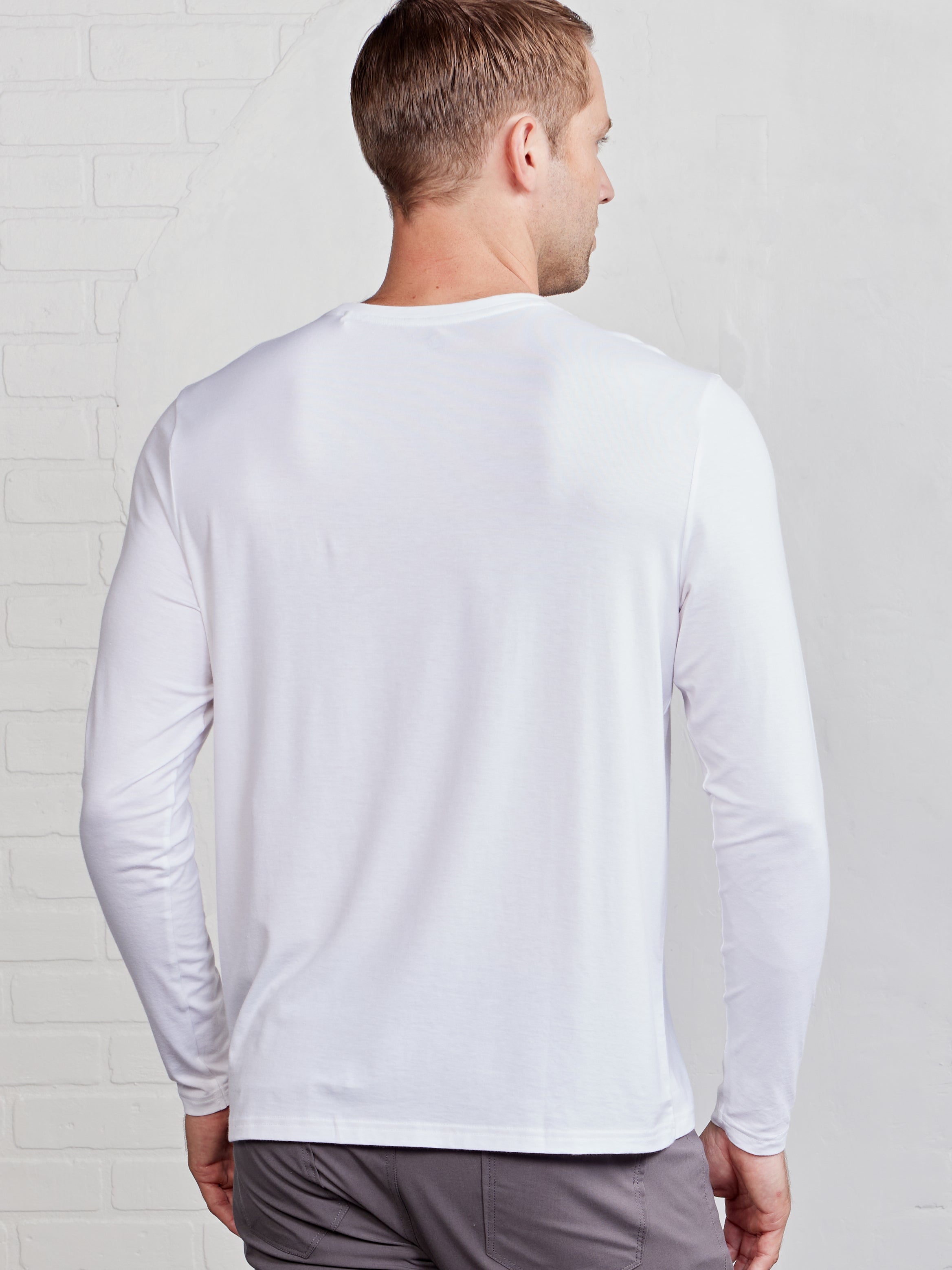 Pimaluxe Long Sleeve T-Shirt tasc Performance (White)