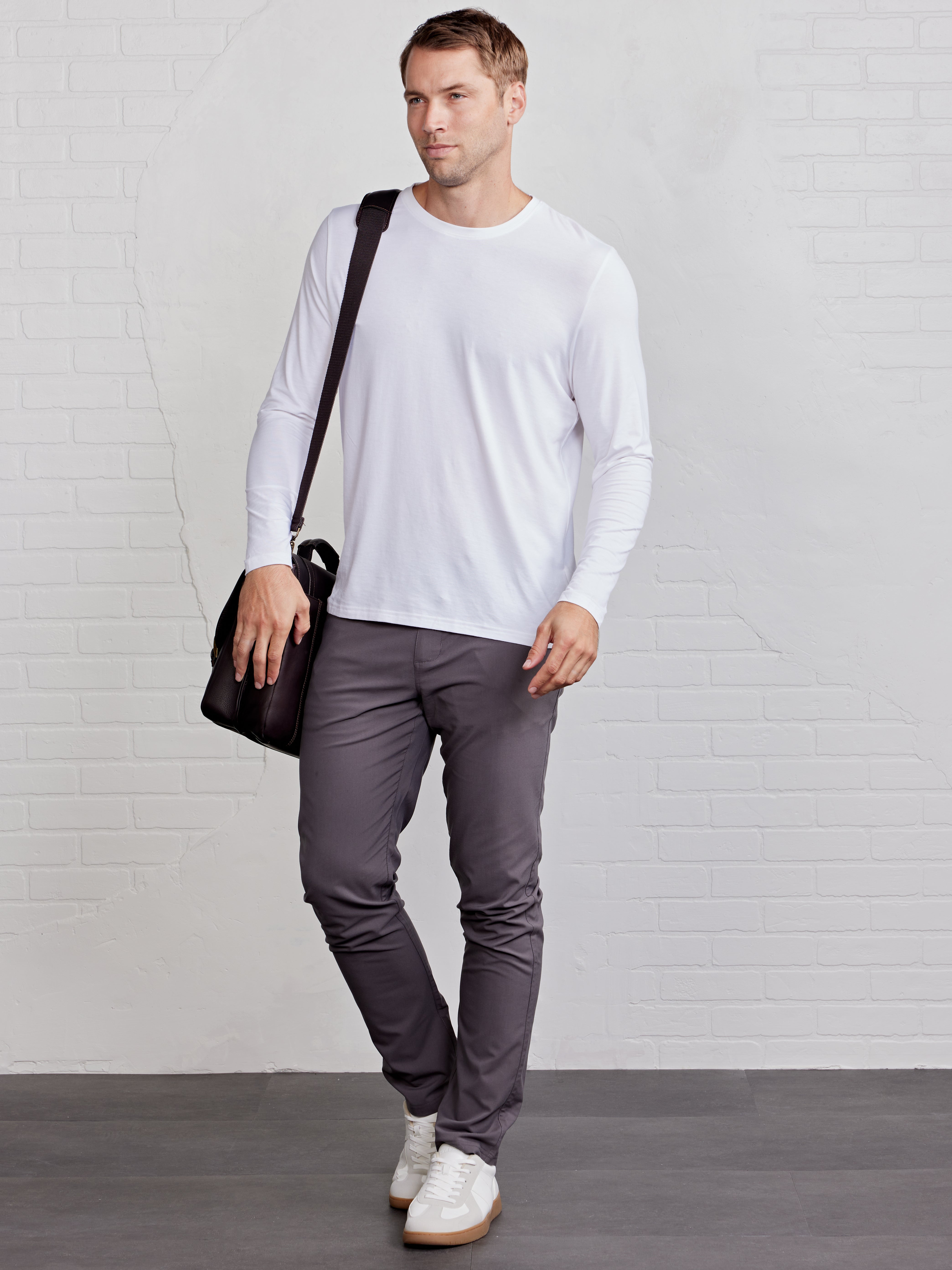 Pimaluxe Long Sleeve T-Shirt tasc Performance (White)