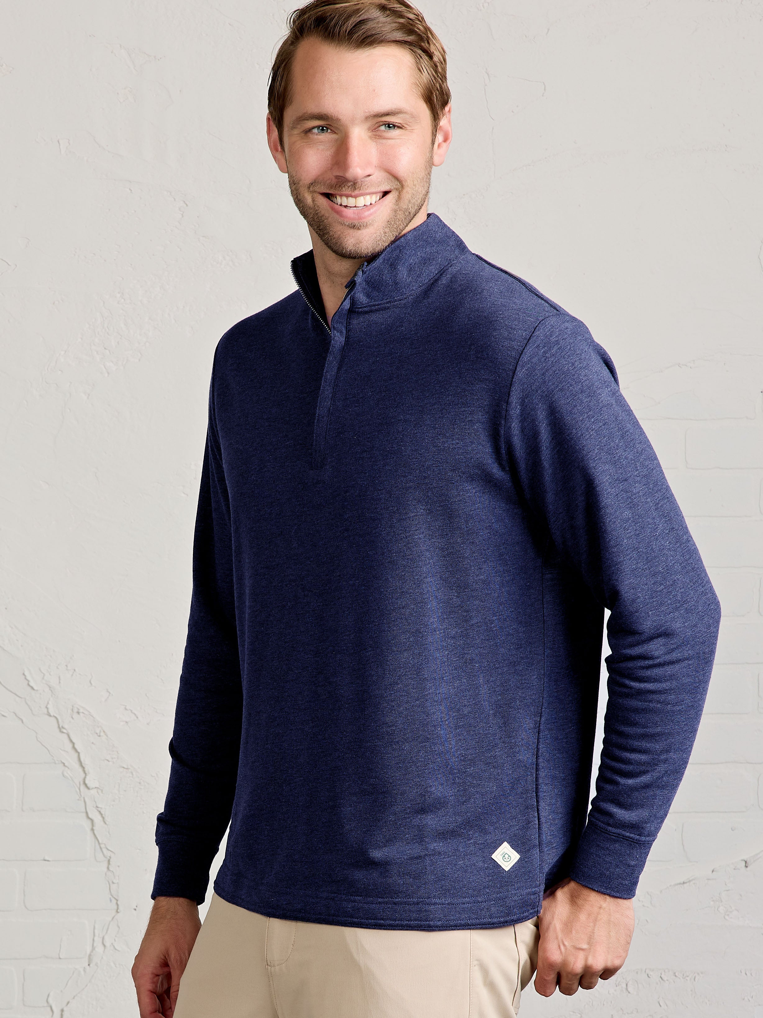 tasc Performance Stadium Quarter Zip (ClassicNavyHeather)