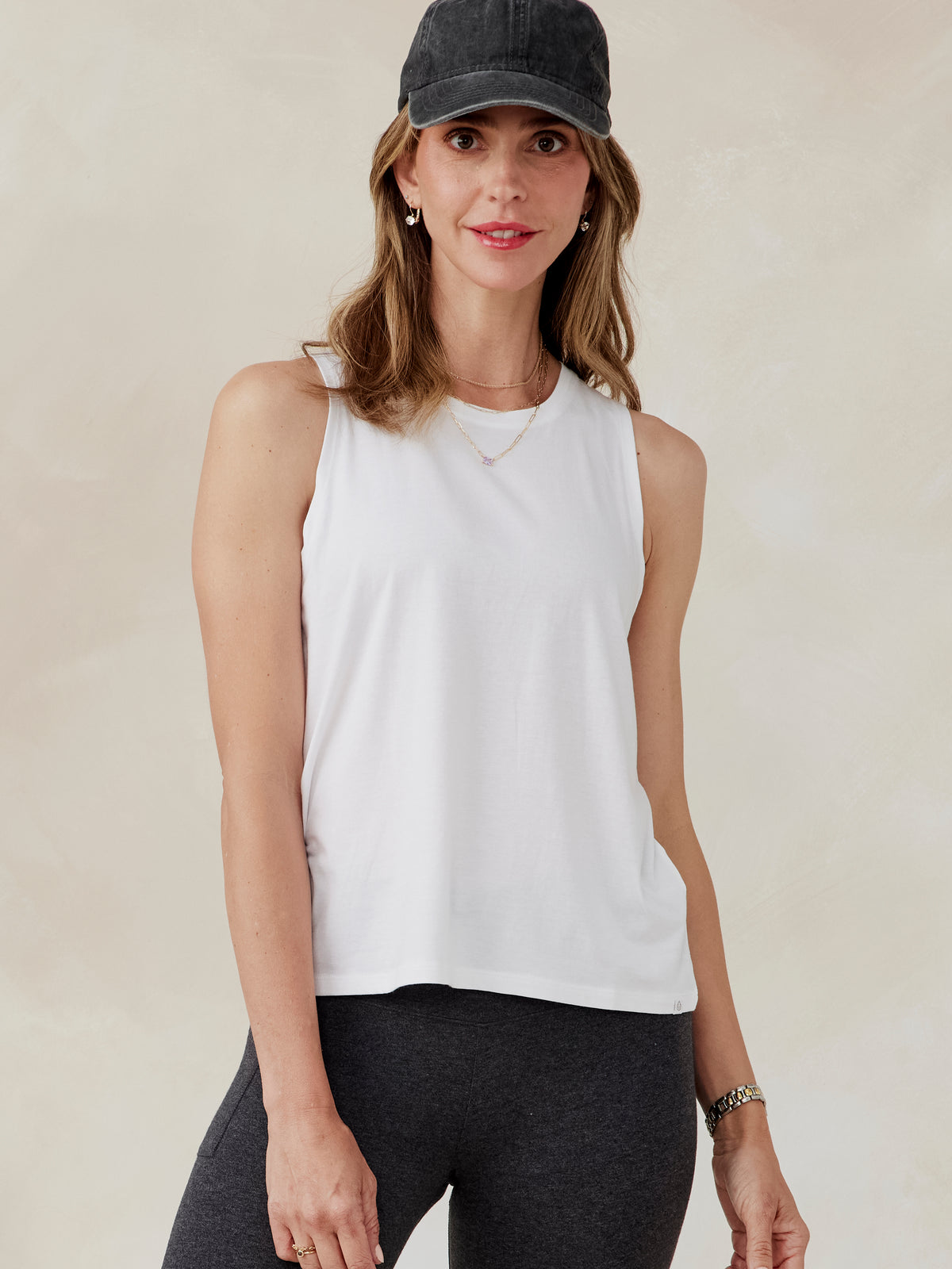 tasc All Day Tank (White)