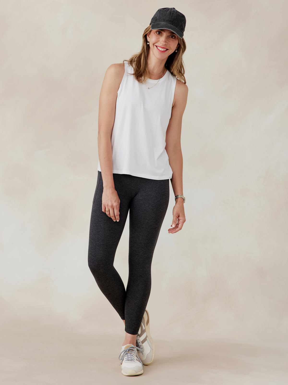 tasc All Day Tank (White)