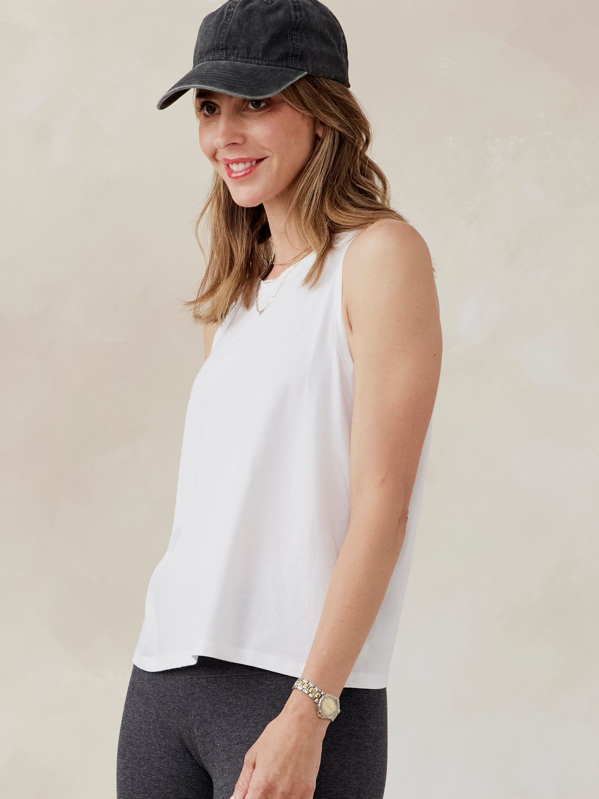 tasc All Day Tank (White)