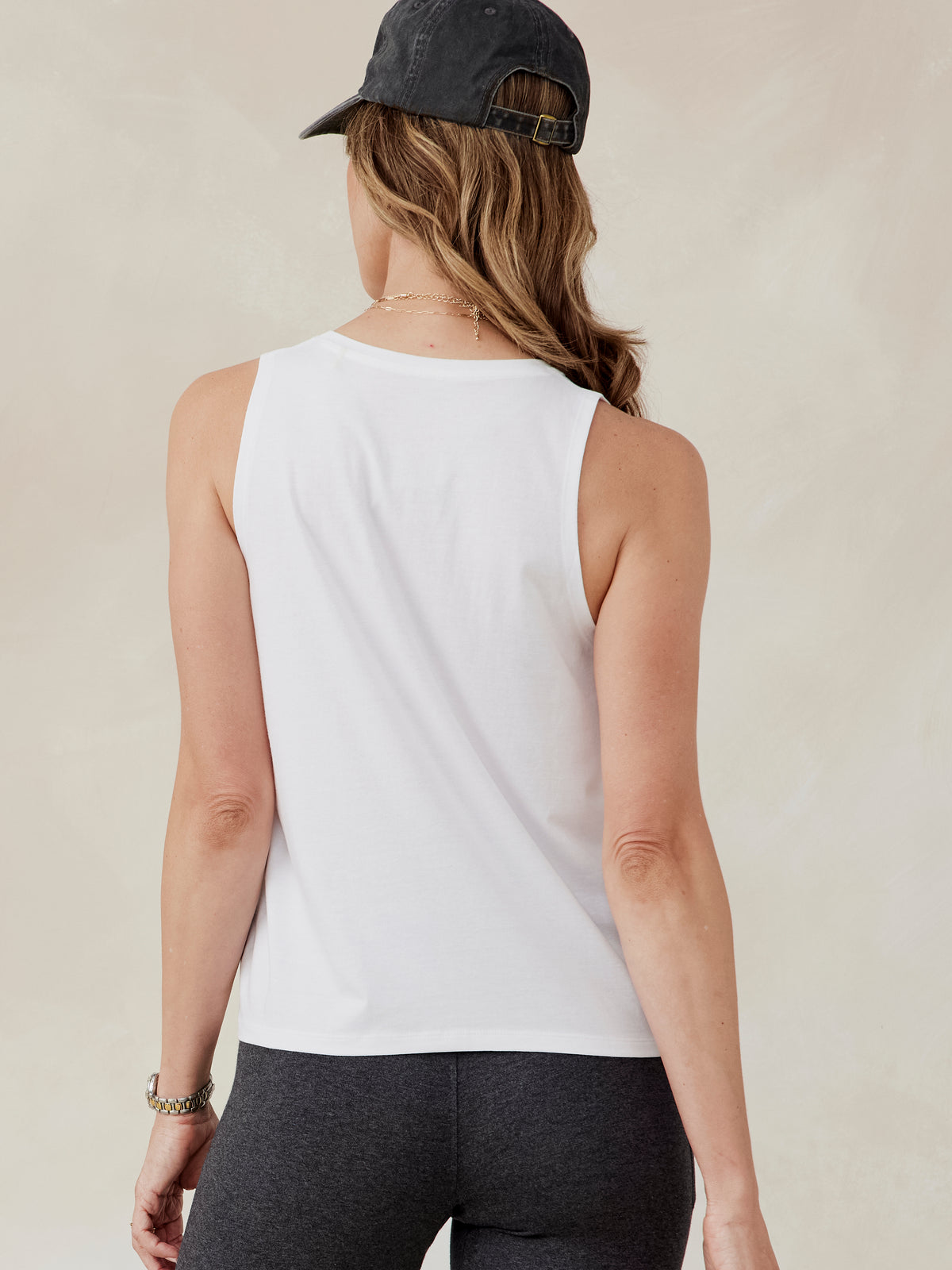 tasc All Day Tank (White)
