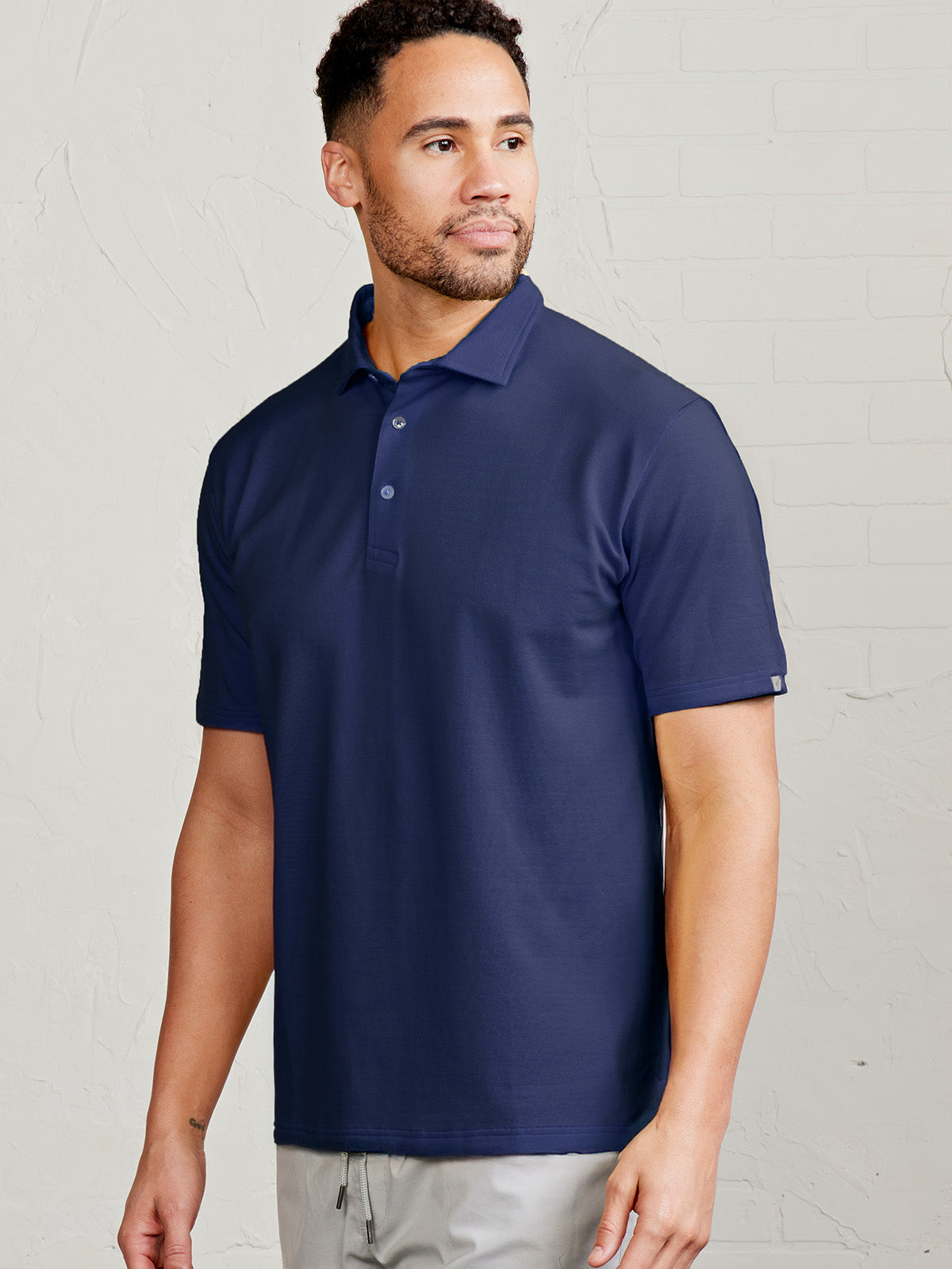トップス back star graphics polo shirt Sea Island Pique Polo – tasc Performance