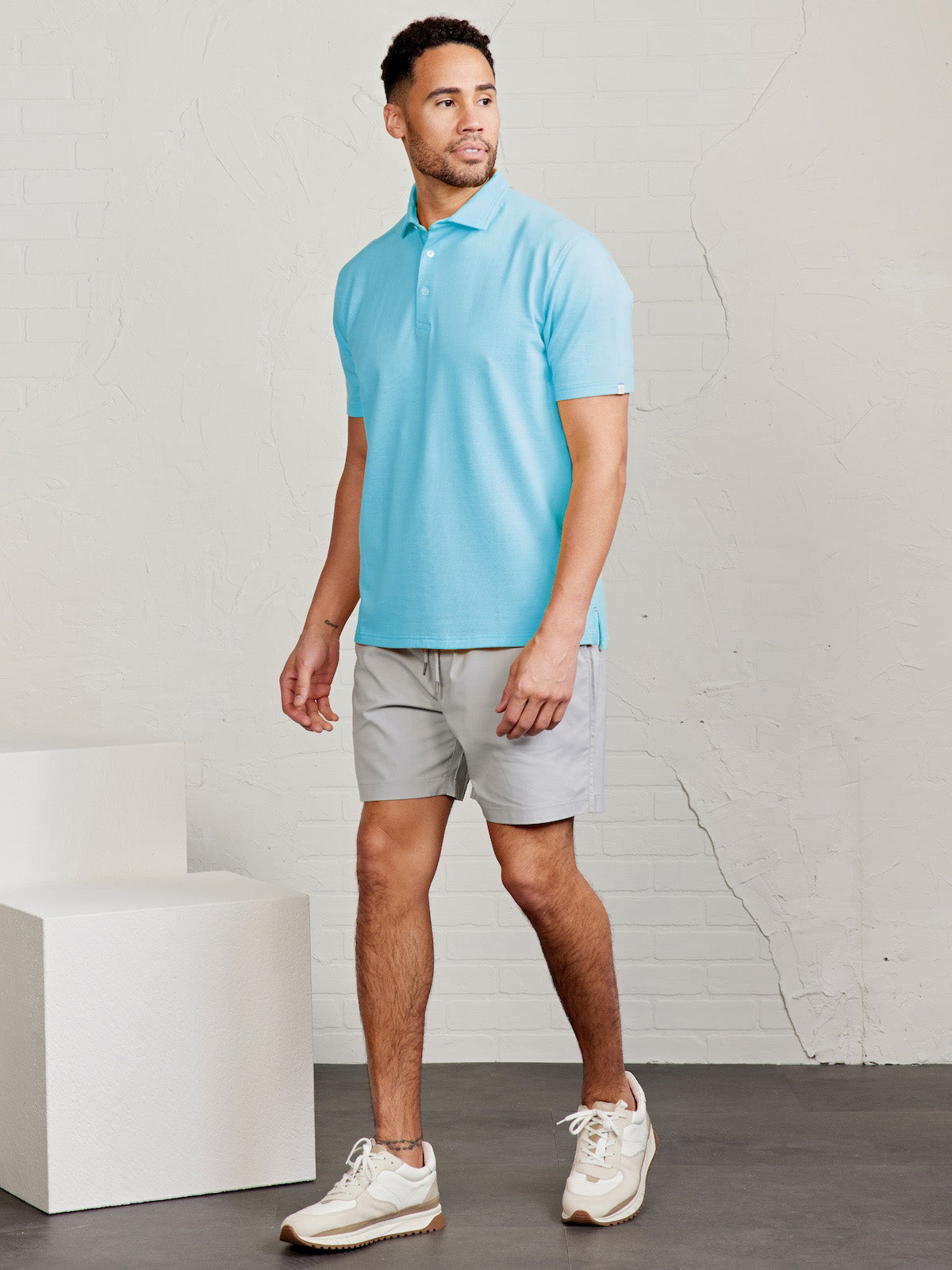 Sea Island Performance Pique Mesh Polo - tasc Performance (Waves)