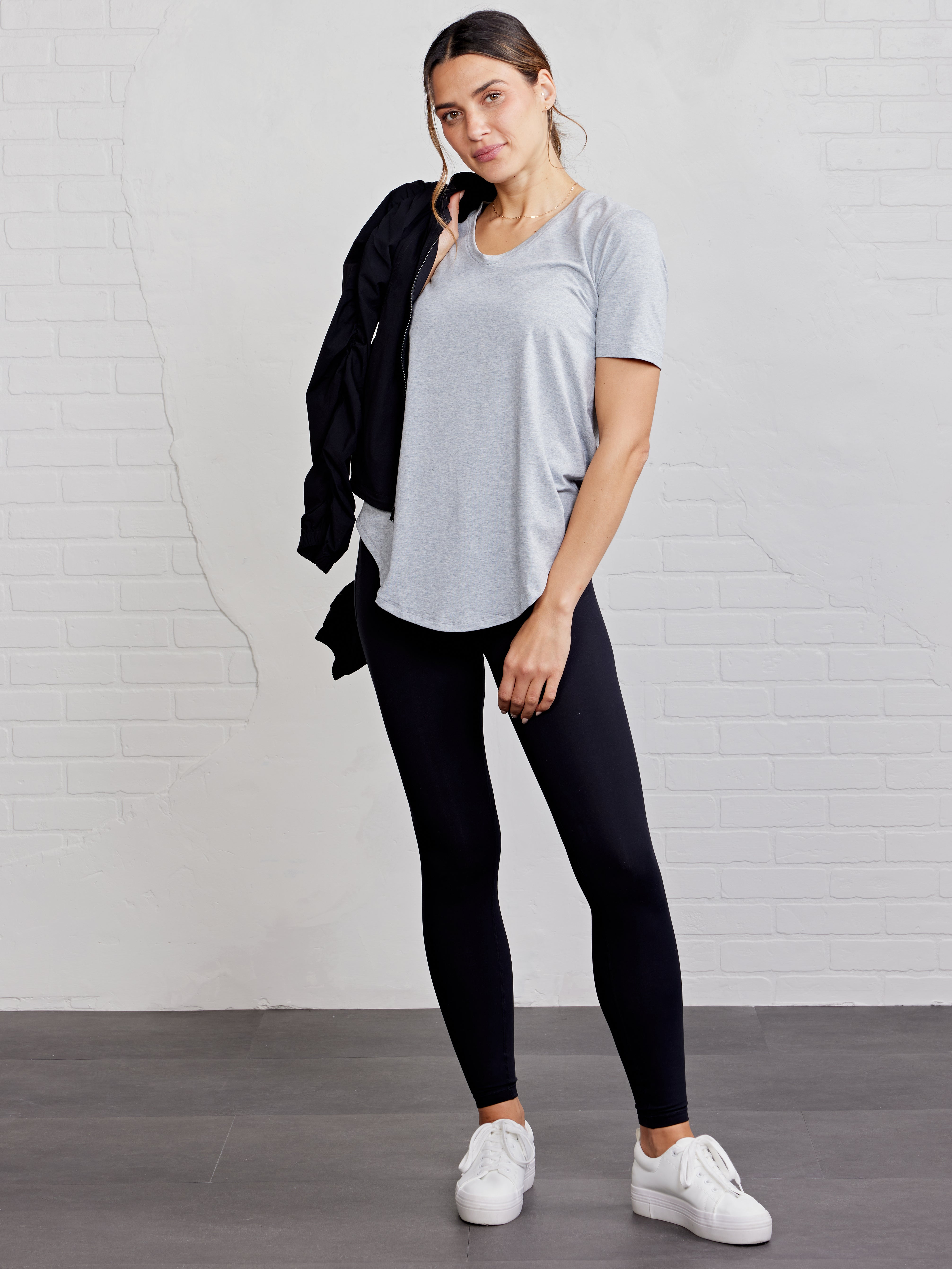 Longline T-Shirt Perfect Gray Heather – tasc Performance