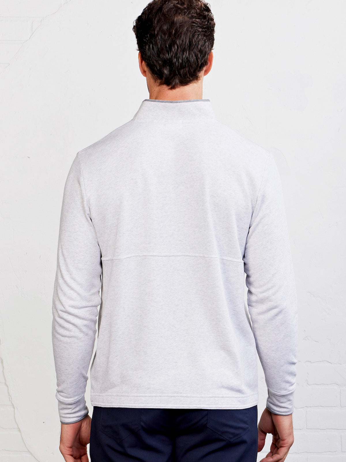 tasc Stadium French Terry Quarter Zip (MarbleHeather)