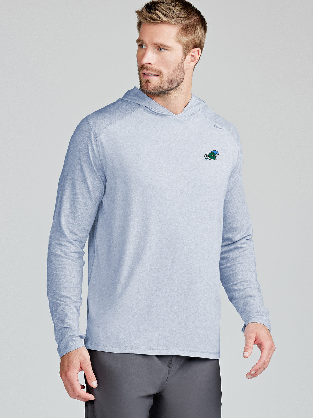 Carrollton Lightweight Hoodie - Tulane - tasc Performance (CloudHeather)