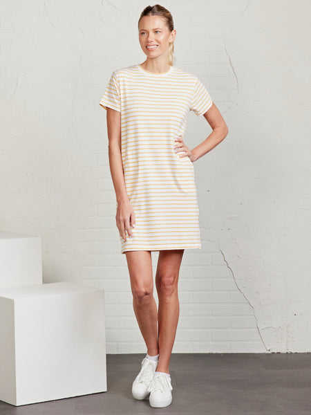white t shirt and dress All Day T-Shirt Dress White/Sun Heather / S