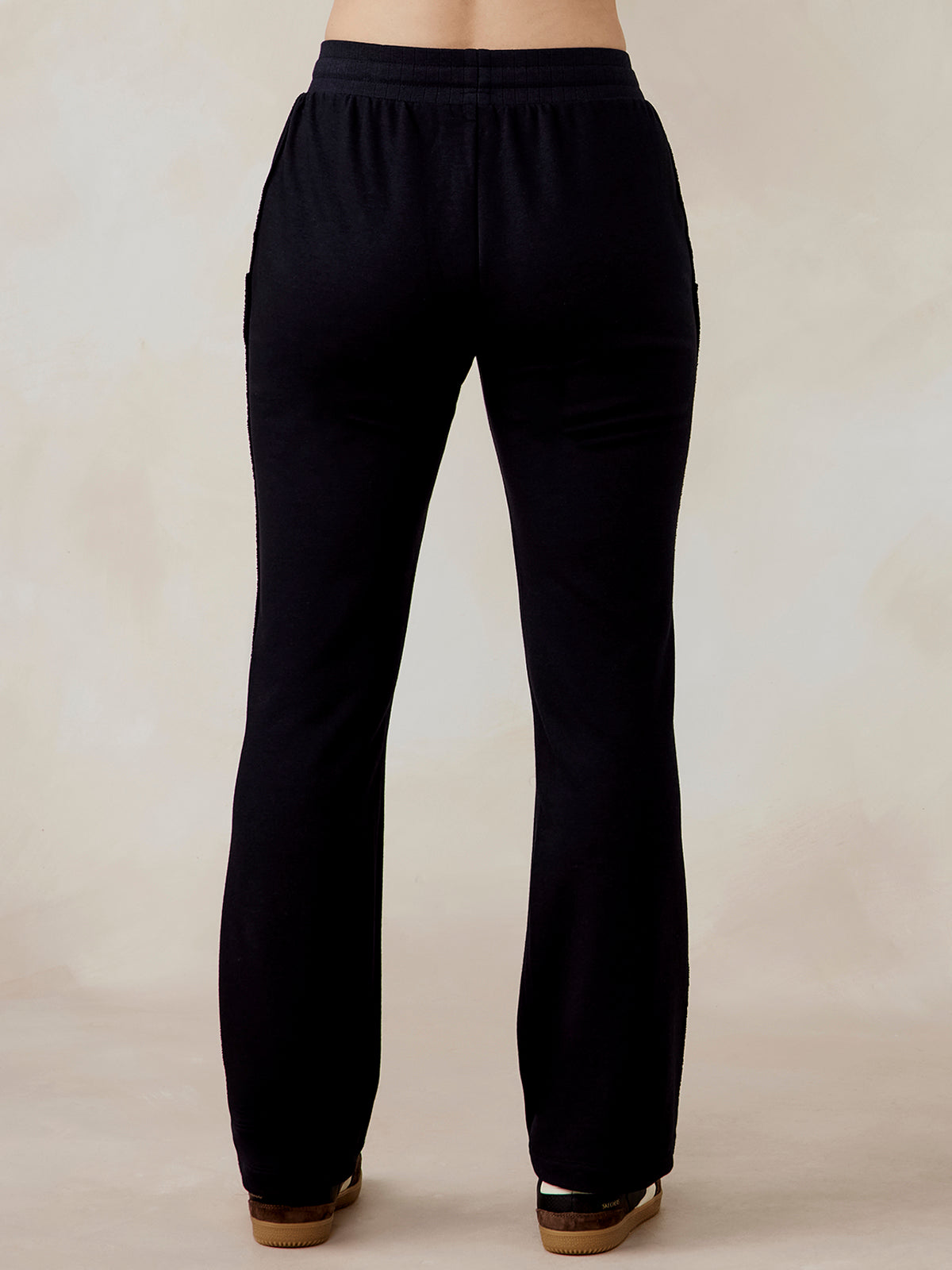 tasc Performance Stadium French Terry Wide Leg Pant (Black)