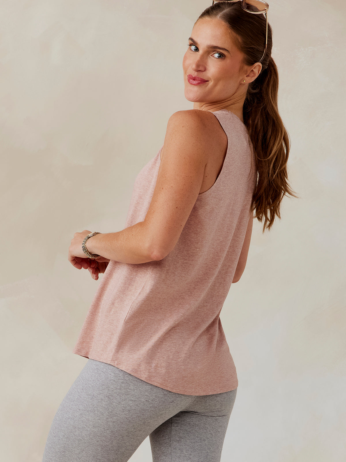 tasc NOLA Tank (AntiqueRosyHeather)