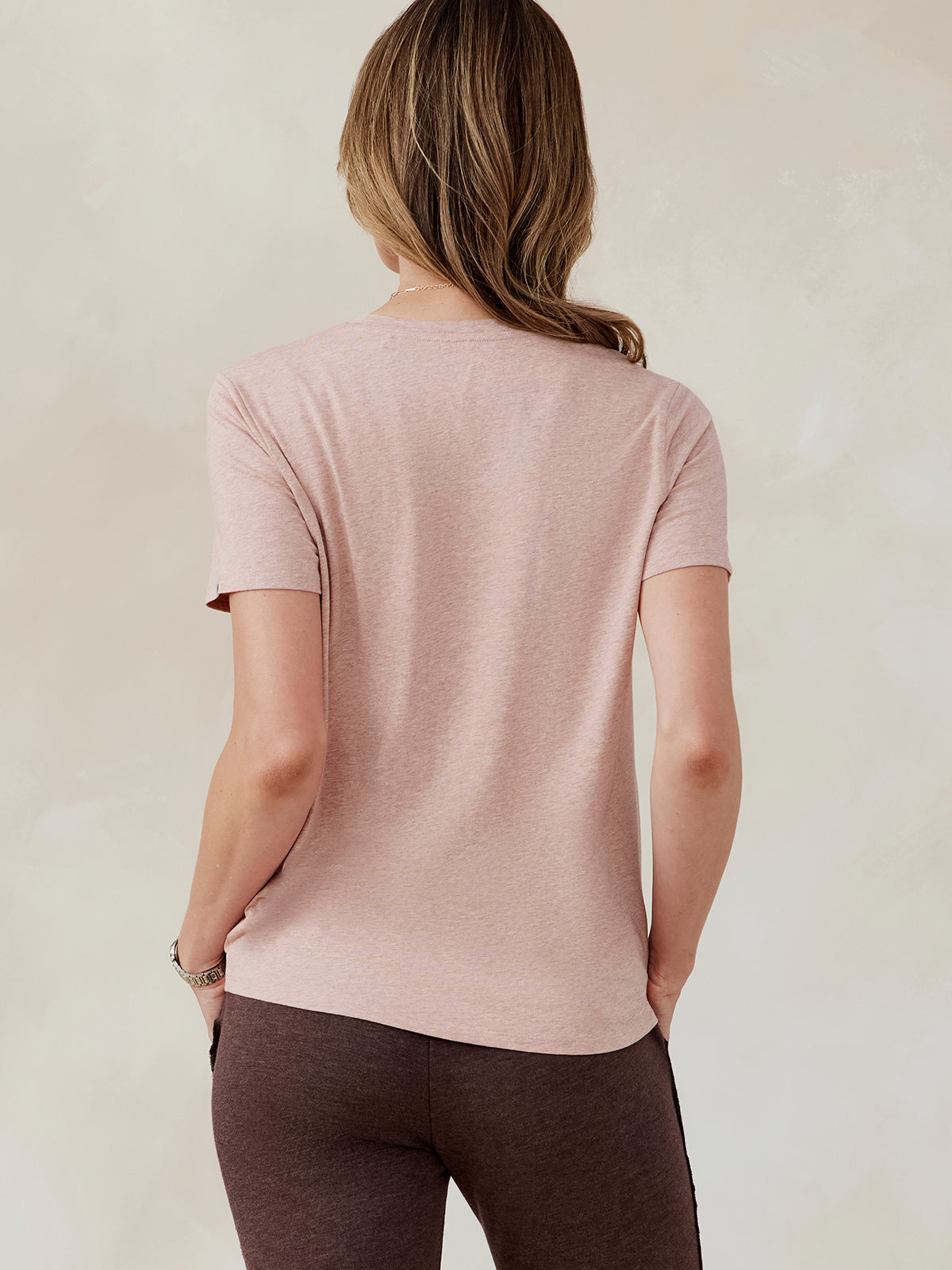 tasc All Day Short Sleeve T-Shirt (AntiqueRosyHeather)