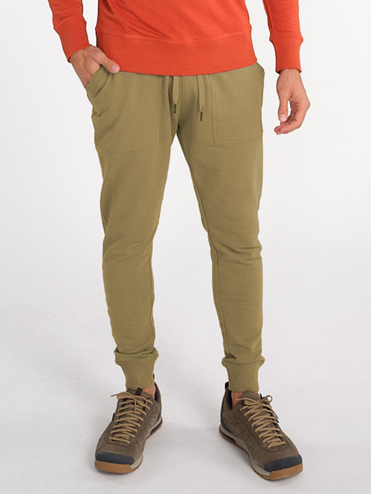 Varsity Brushed Lightweight Jogger - tasc Performance - (Moss)